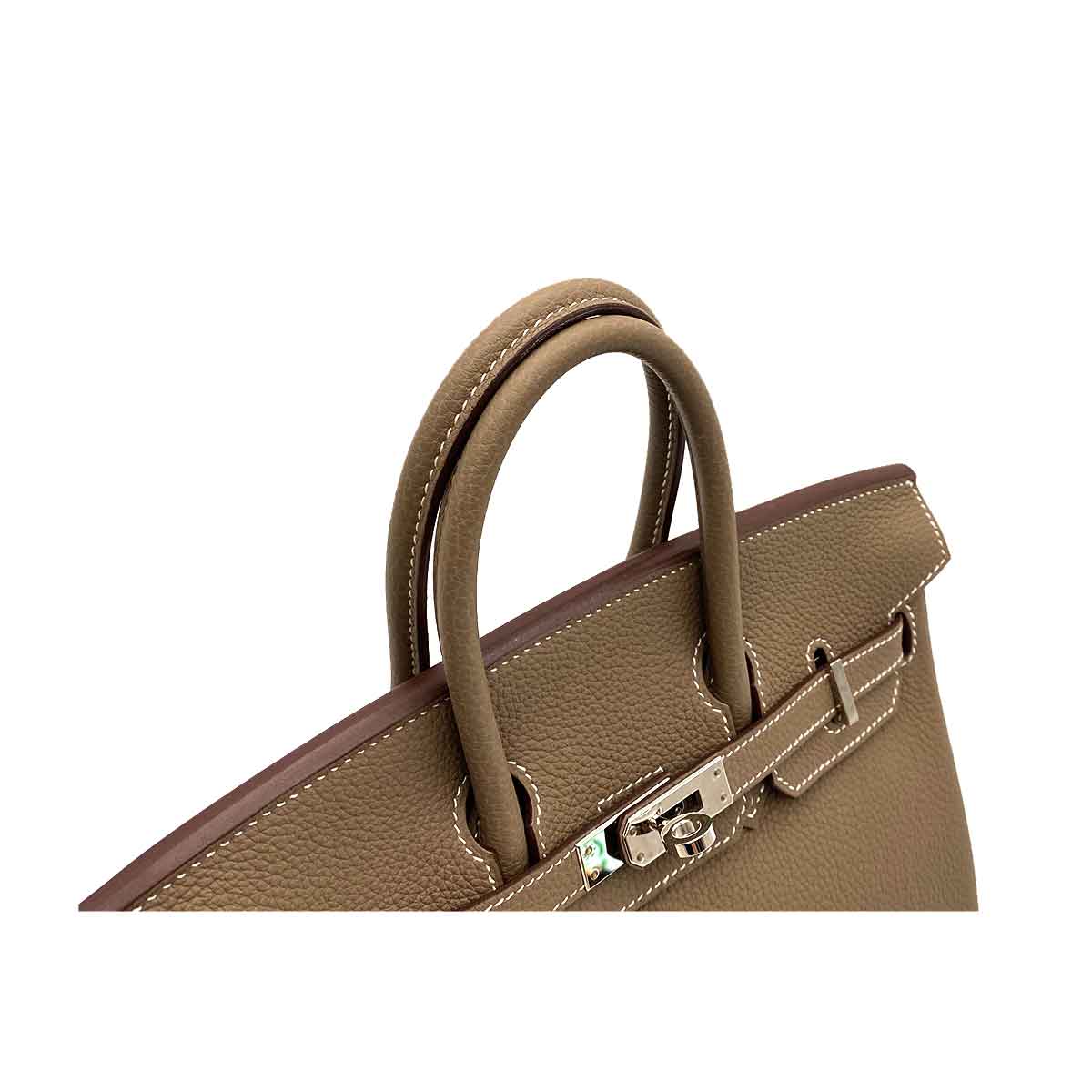 Hermès Hermès Birkin 25 Etoupe Togo PHW #Z 90231631