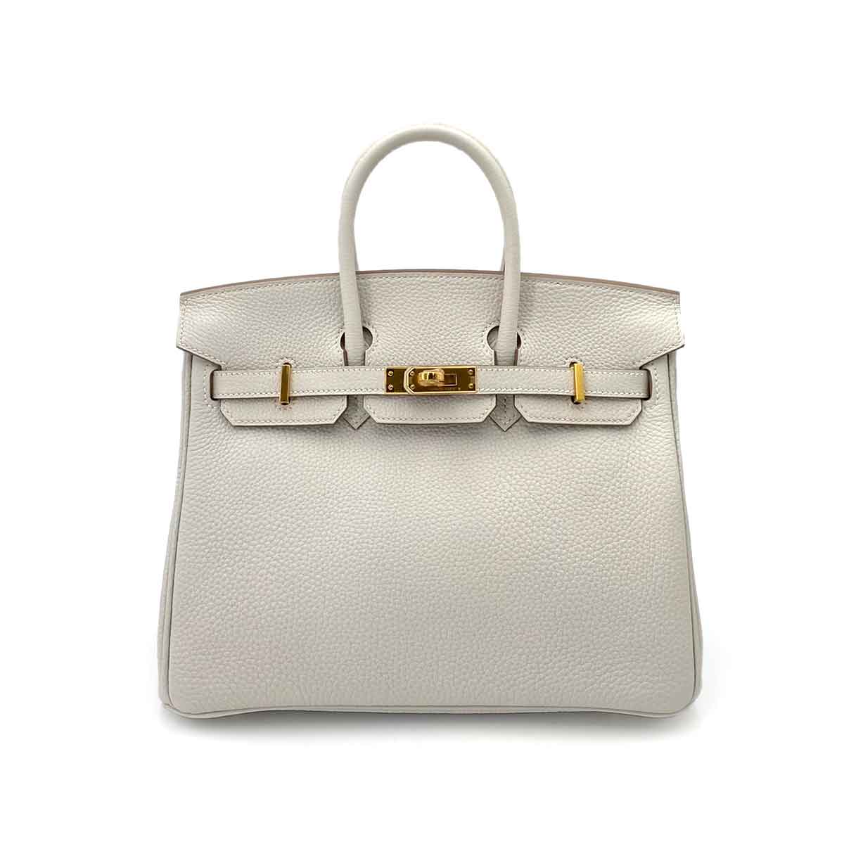 Hermès Hermès Birkin 25 Gris Perle Togo GHW #W