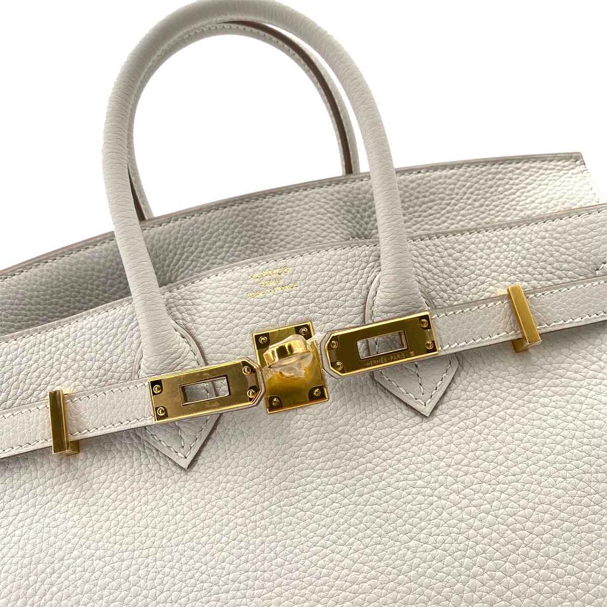 Hermès Hermès Birkin 25 Gris Perle Togo GHW #W