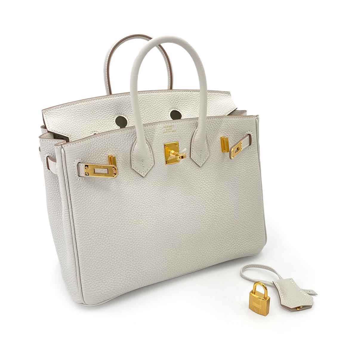 Hermès Hermès Birkin 25 Gris Perle Togo GHW #W