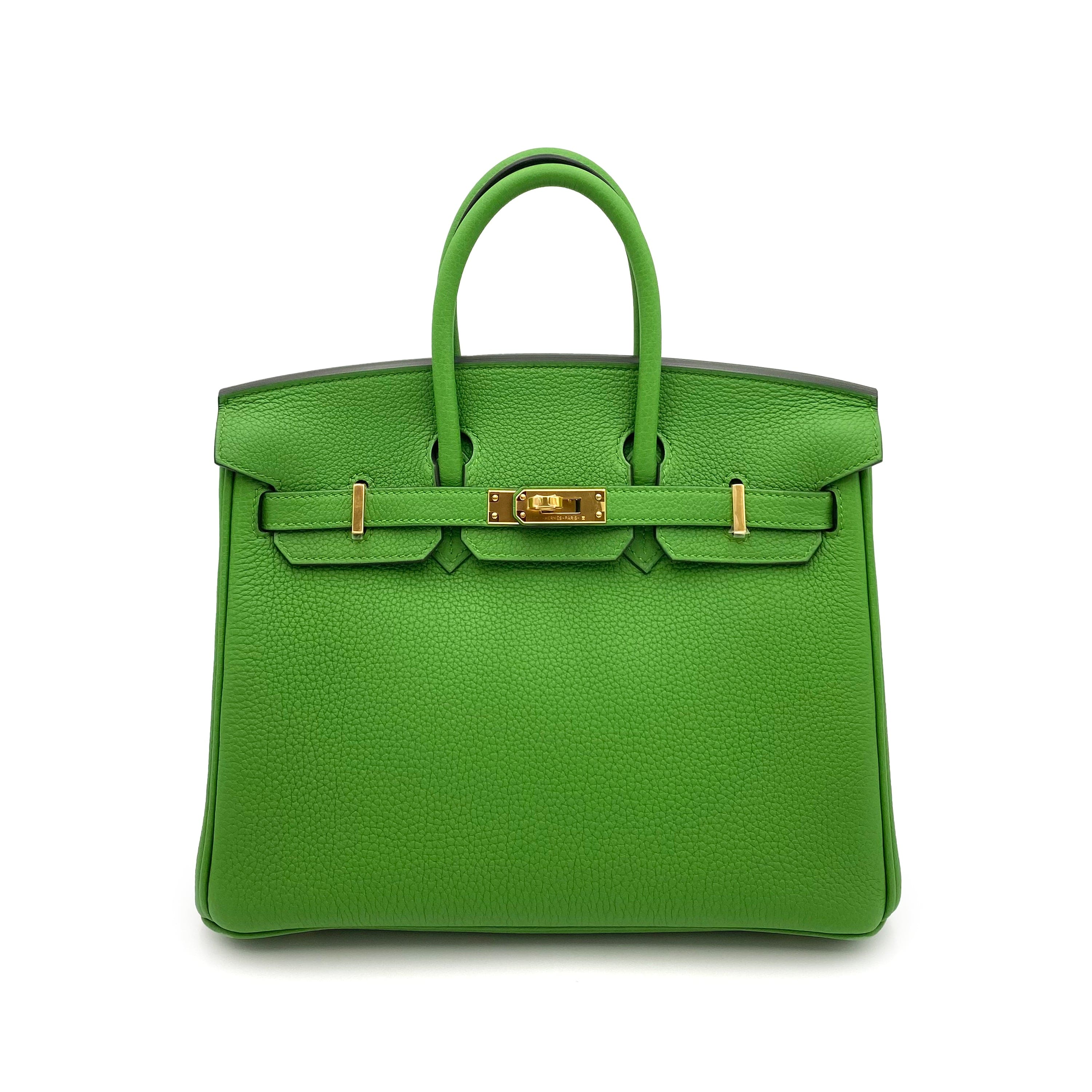 Hermès Hermès Birkin 25 Vert Yucca Togo GHW #B 90231583