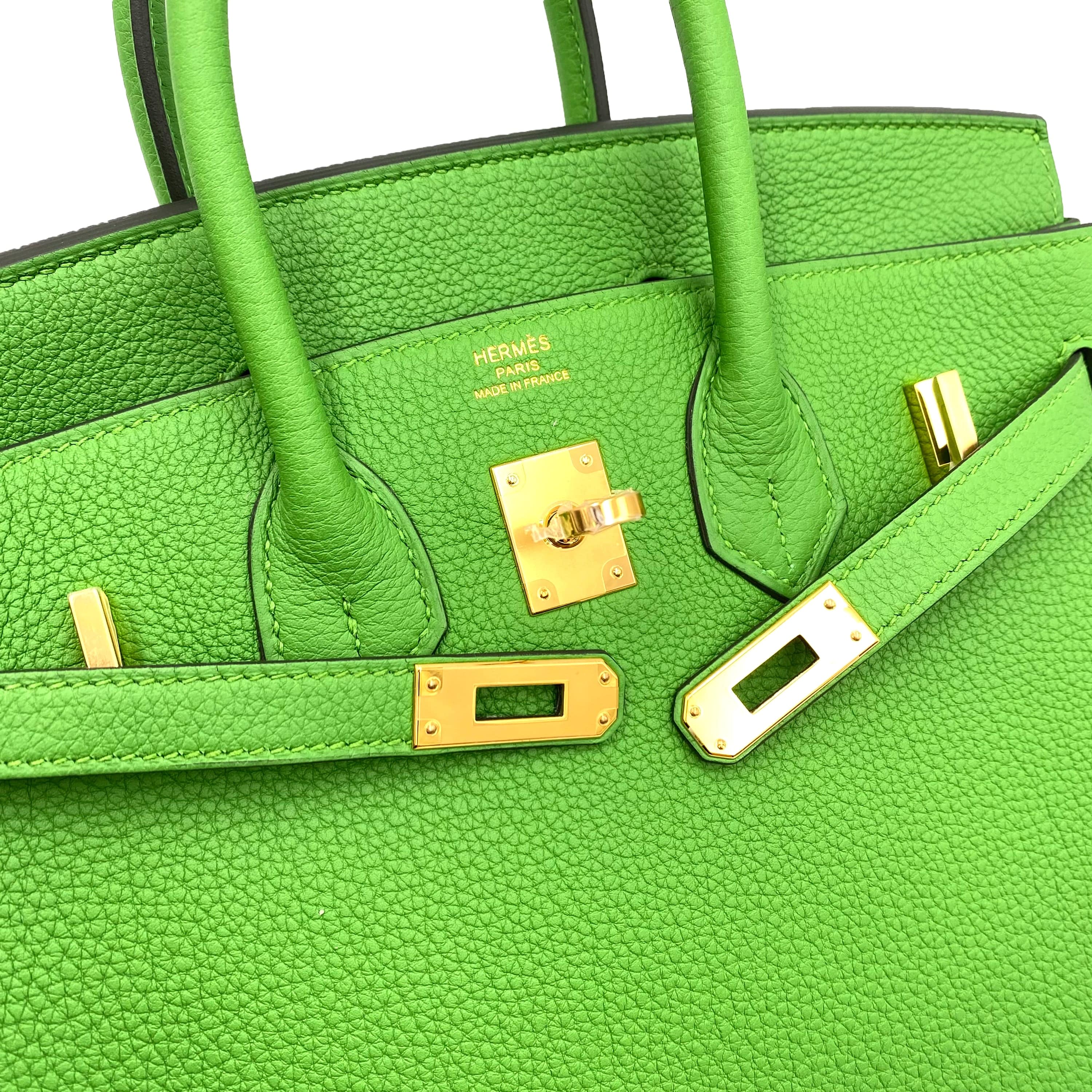 Hermès HERMES BIRKIN 25 VERT YUCCA TOGO HAND BAG B GHW 90231583