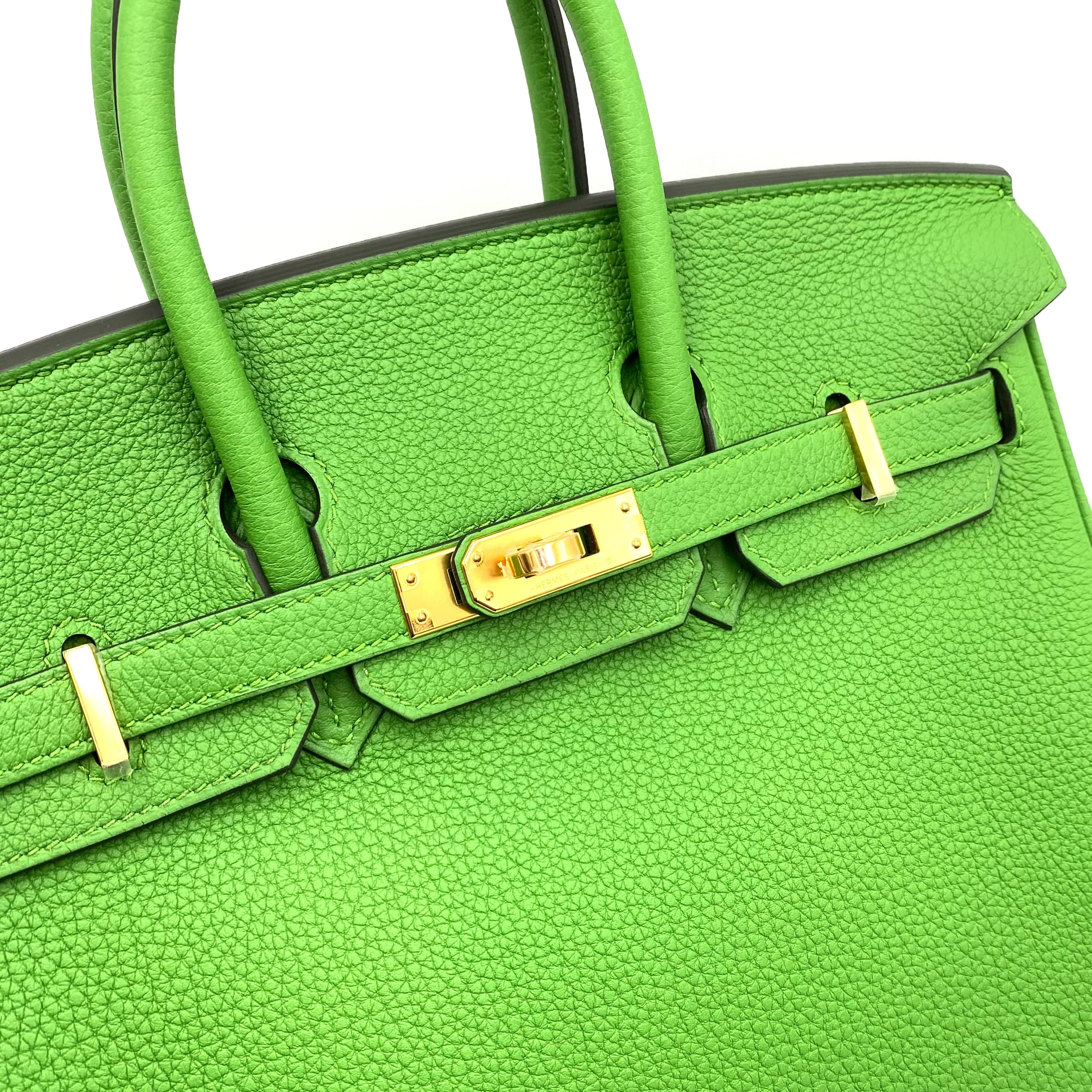 Hermès HERMES BIRKIN 25 VERT YUCCA TOGO HAND BAG B GHW 90231583