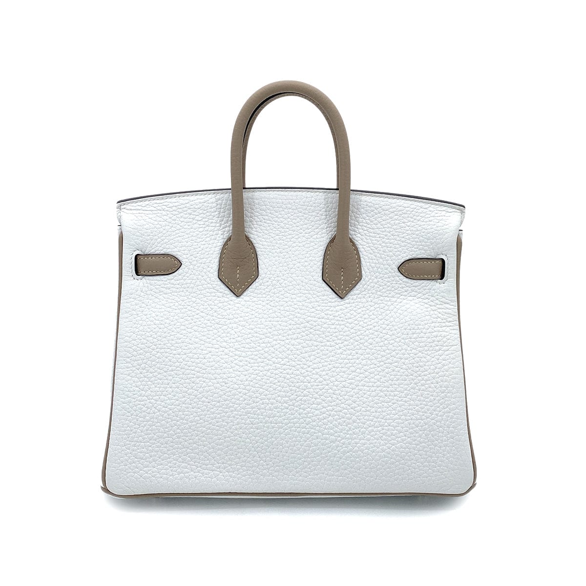 Hermes HERMES BIRKIN 25 WHITE ETOUPE TOGO HAND BAG D GHW SPO 90252991