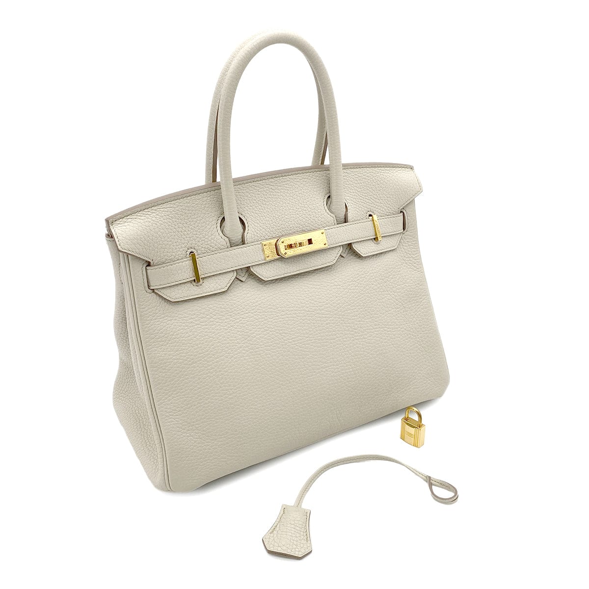 HERMES HERMES BIRKIN 30 BETON CLEMENCE GHW #A 90252570