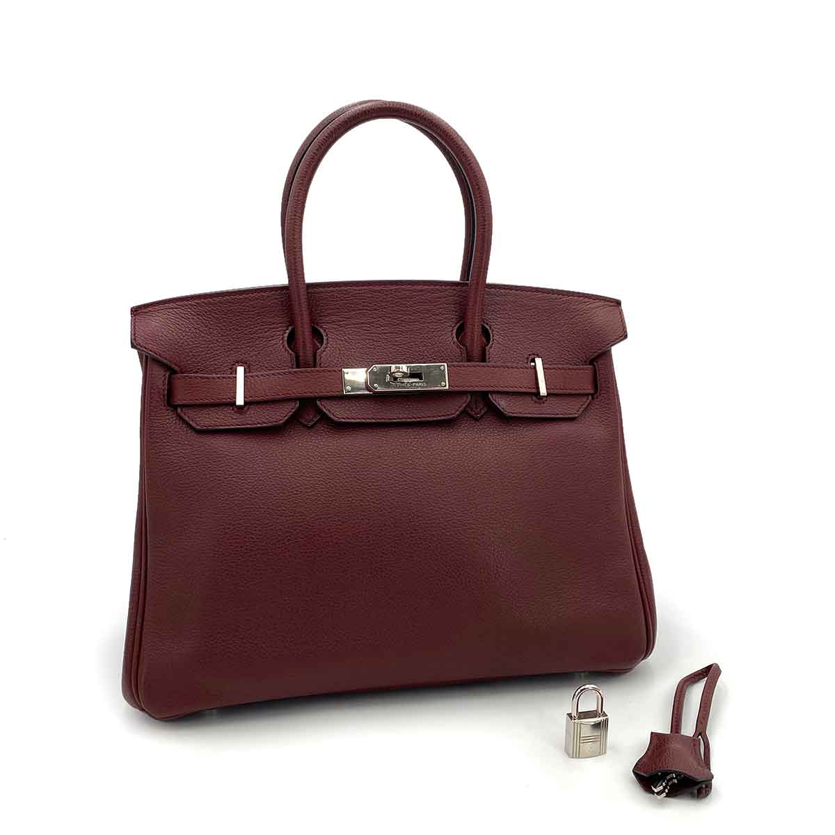 Hermès Hermès Birkin 30 Bordeaux Vache Trekking PHW #O 90232570