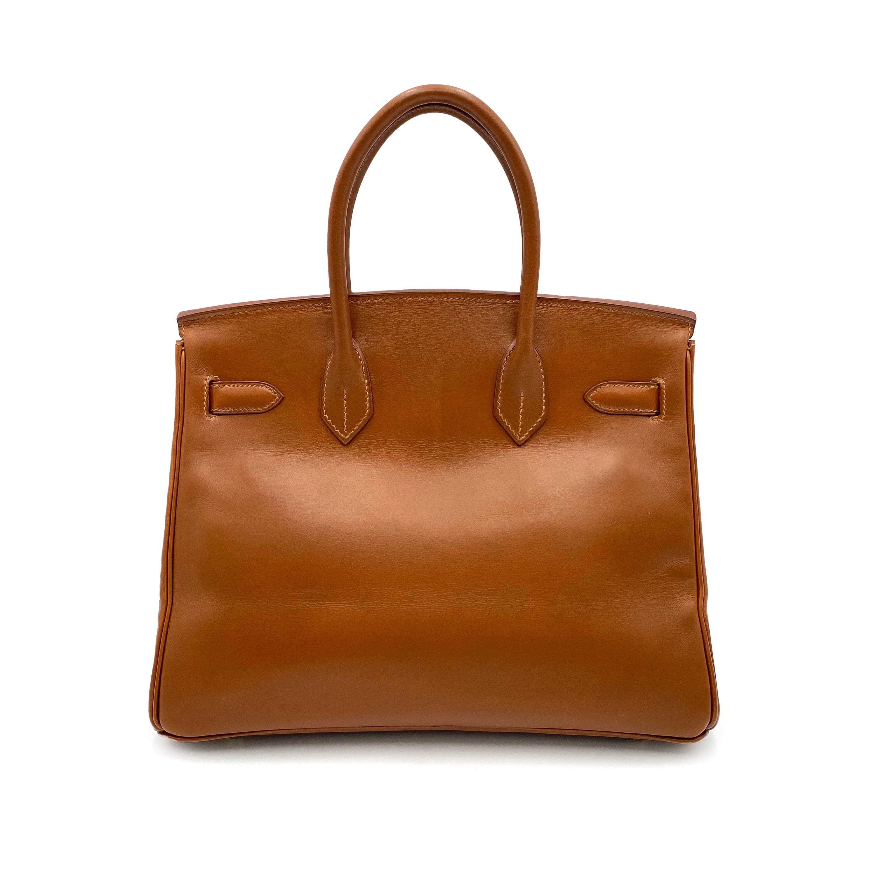 Hermès HERMES BIRKIN 30 BROWN TYPE BOXCALF HAND BAG □E GHW 90230750