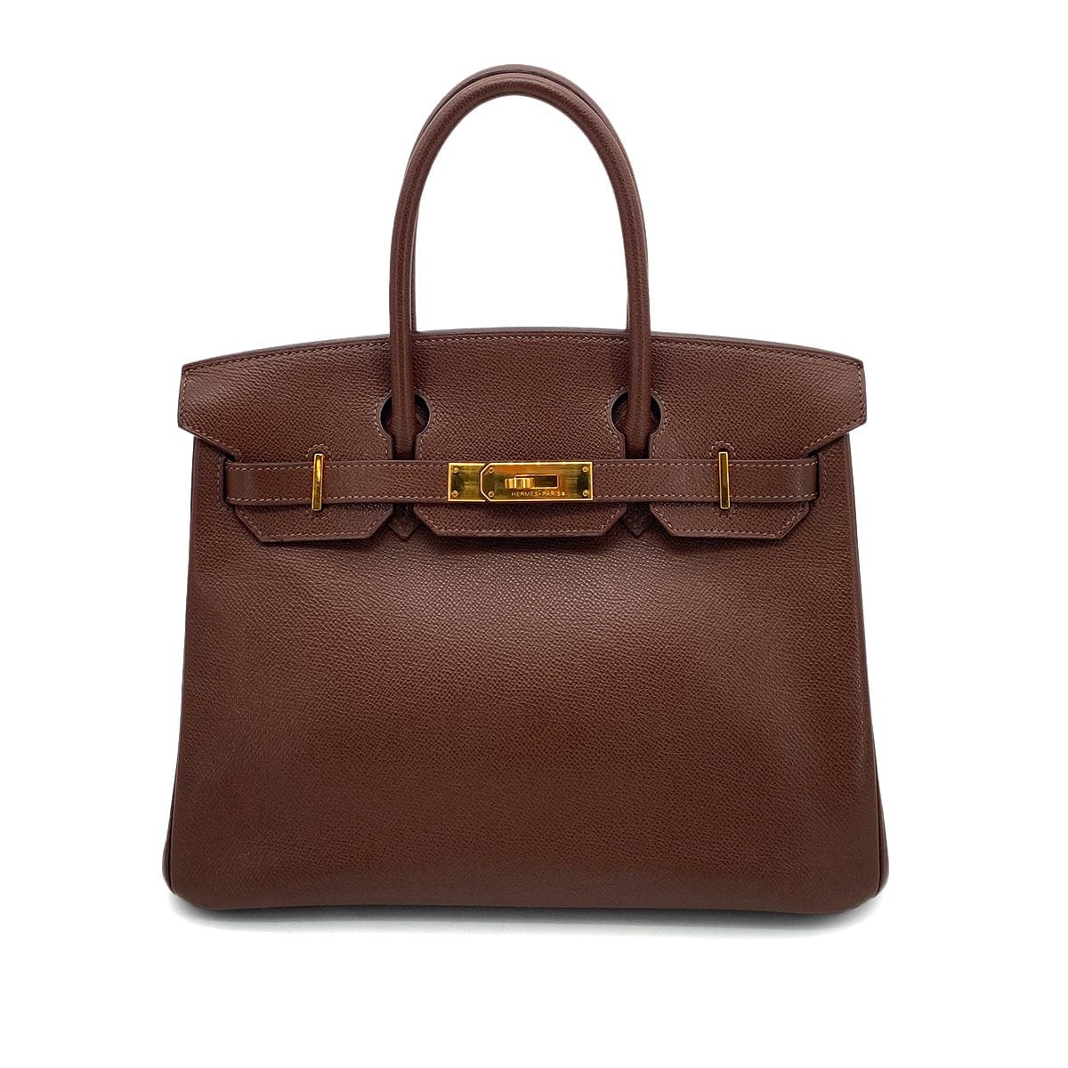 HERMES HERMES BIRKIN 30 BROWN TYPE EPSOM HAND BAG ▢I GHW 90254612