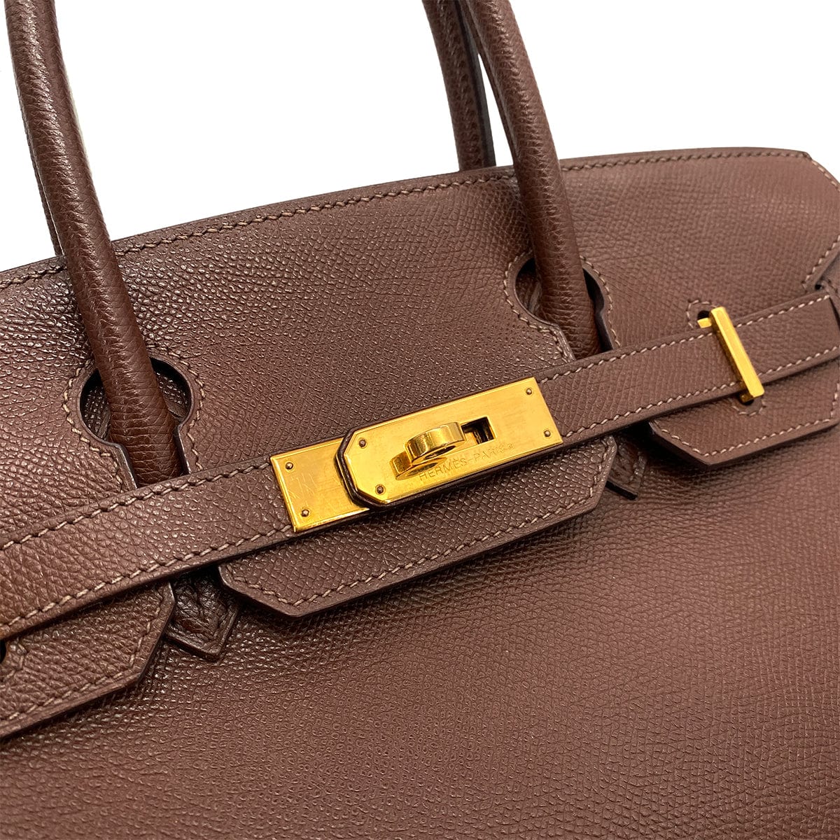 HERMES HERMES BIRKIN 30 BROWN TYPE EPSOM HAND BAG ▢I GHW 90254612