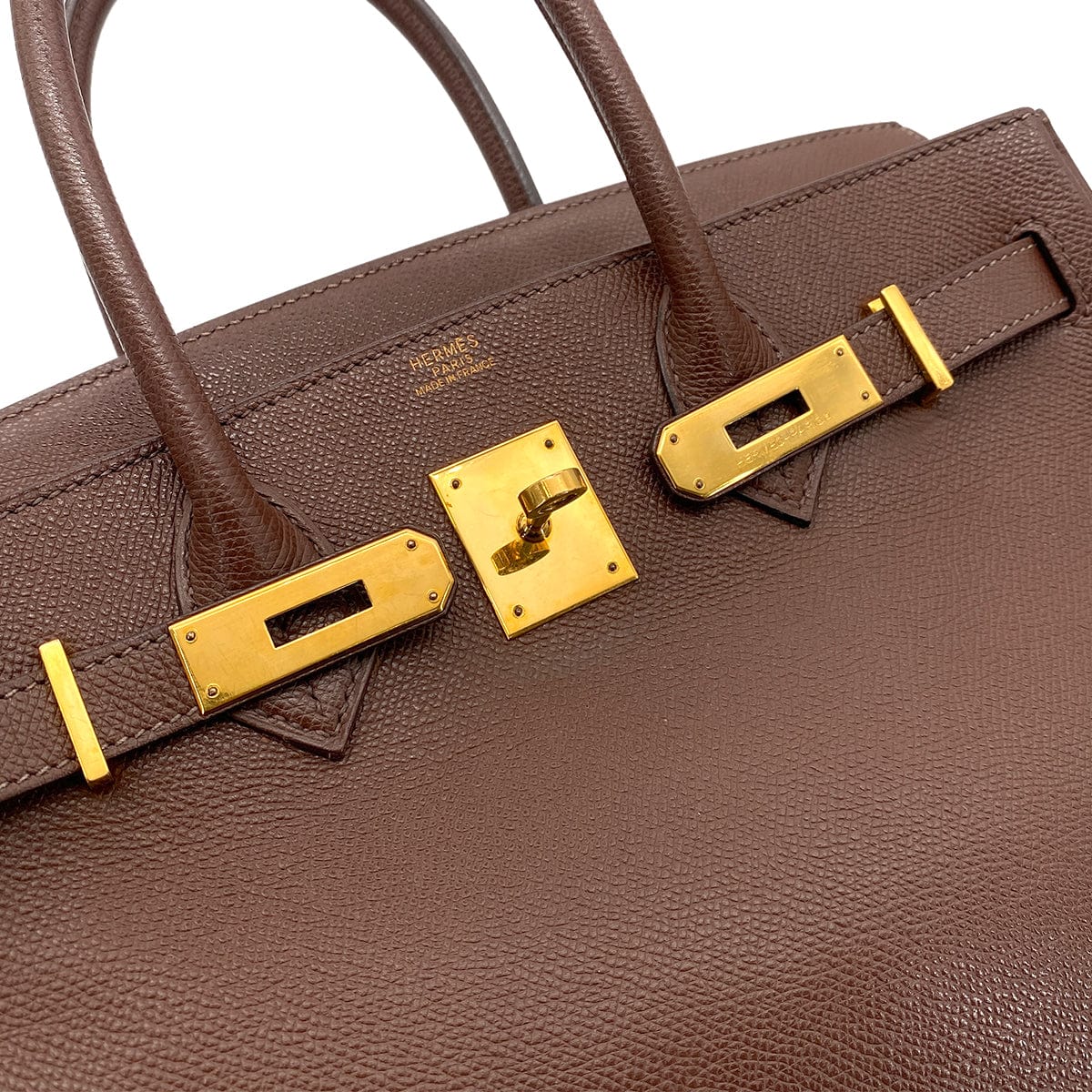 HERMES HERMES BIRKIN 30 BROWN TYPE EPSOM HAND BAG ▢I GHW 90254612