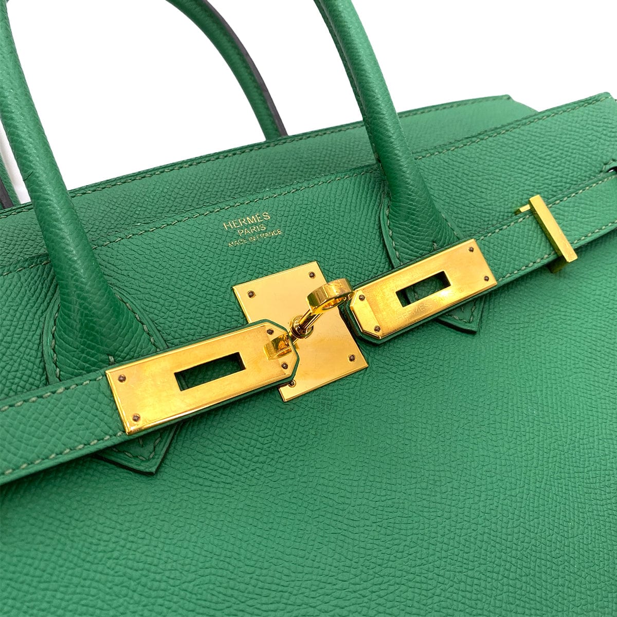 HERMES HERMES BIRKIN 30 CACTUS EPSOM HAND BAG D GHW 90233606