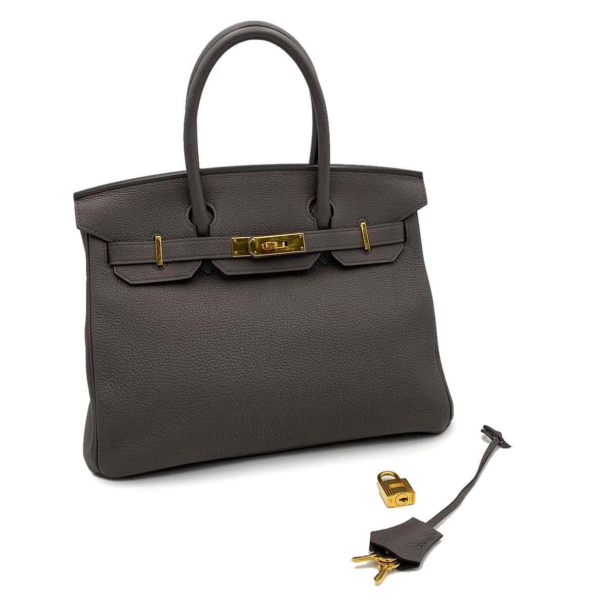 Hermès Hermès Birkin 30 Etain Togo GHW #A 90231946