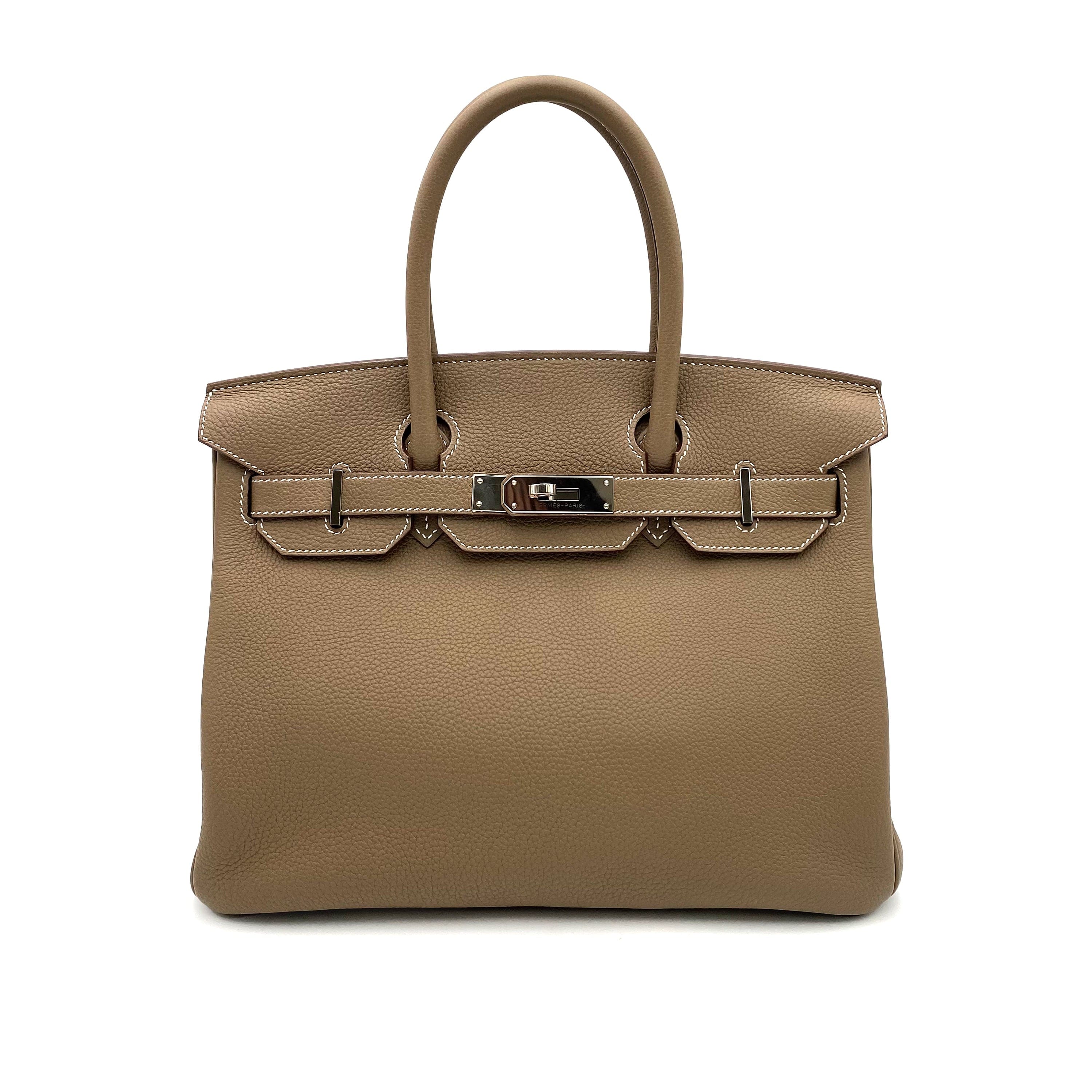 Hermès HERMES BIRKIN 30 ETOUPE TOGO HAND BAG Y SHW 90230397