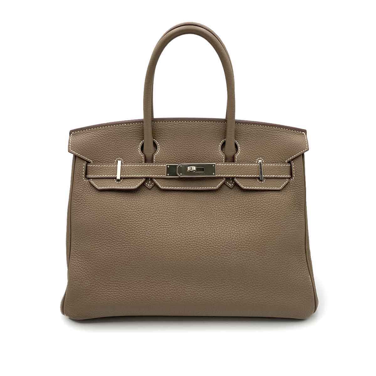 Hermès Hermès Birkin 30 Etoupe Togo PHW #X 90231945