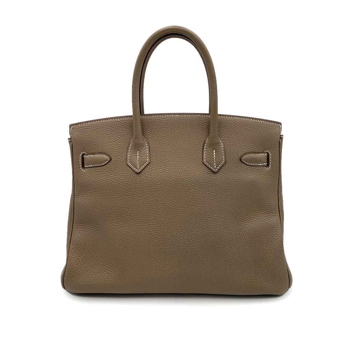 Hermès Hermès Birkin 30 Etoupe Togo PHW #X 90231945