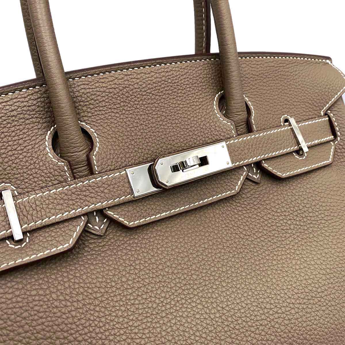 Hermès Hermès Birkin 30 Etoupe Togo PHW #X 90231945