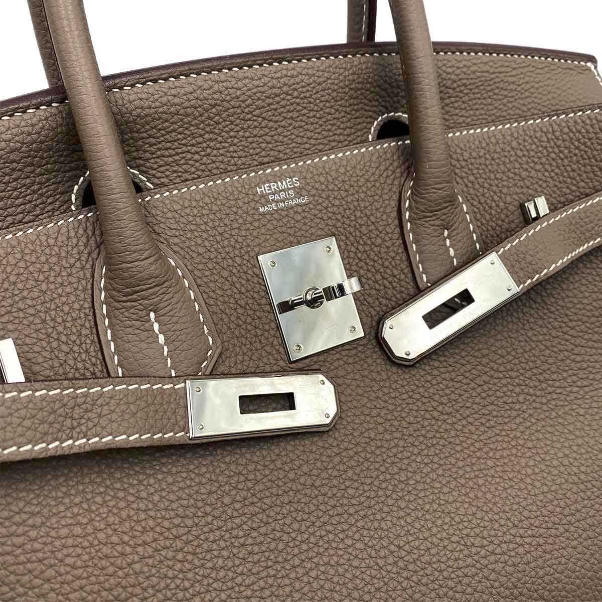 Hermès Hermès Birkin 30 Etoupe Togo PHW #X 90231945