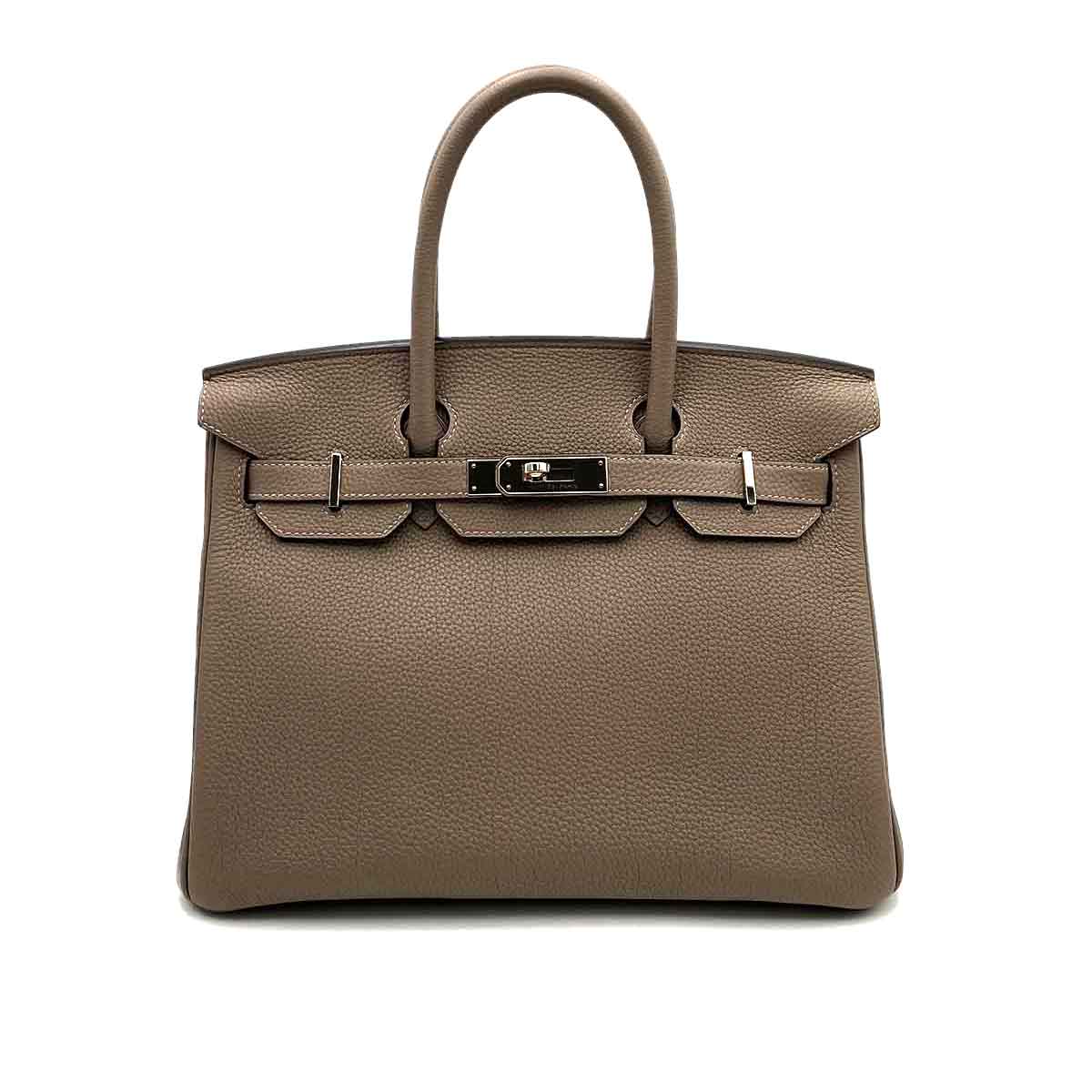 Hermès Hermès Birkin 30 Etoupe Togo PHW #Y 90233659