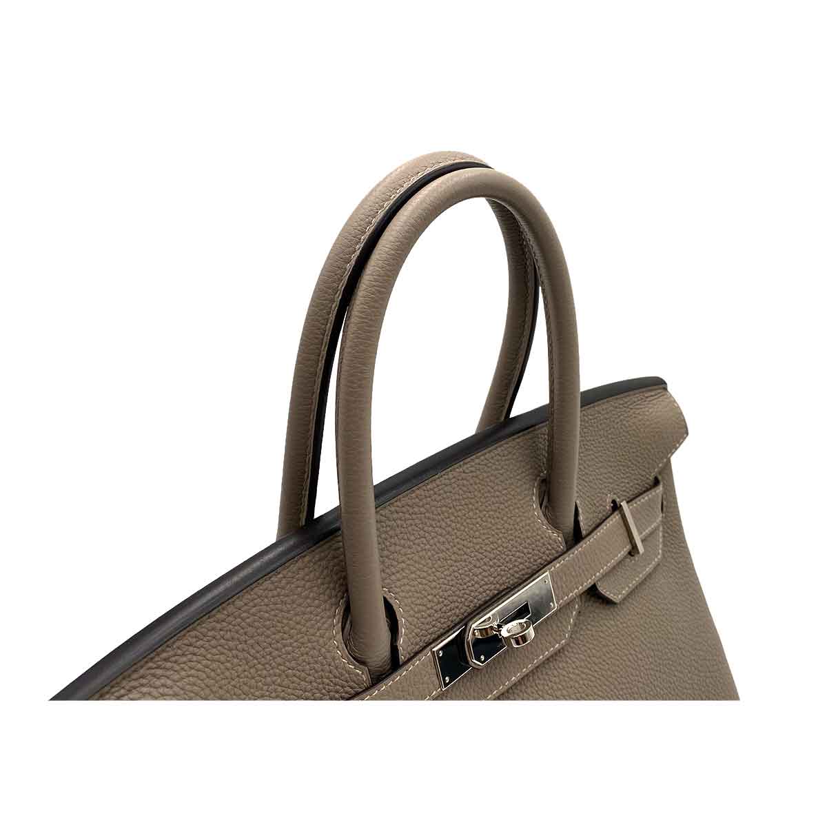 Hermès Hermès Birkin 30 Etoupe Togo PHW #Y 90233659