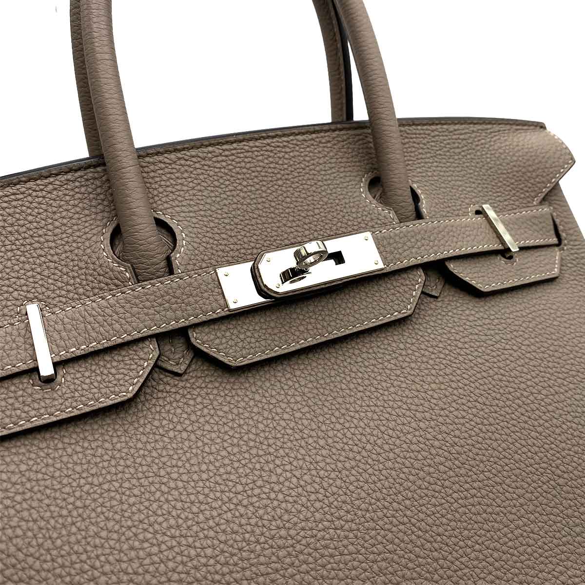 Hermès Hermès Birkin 30 Etoupe Togo PHW #Y 90233659