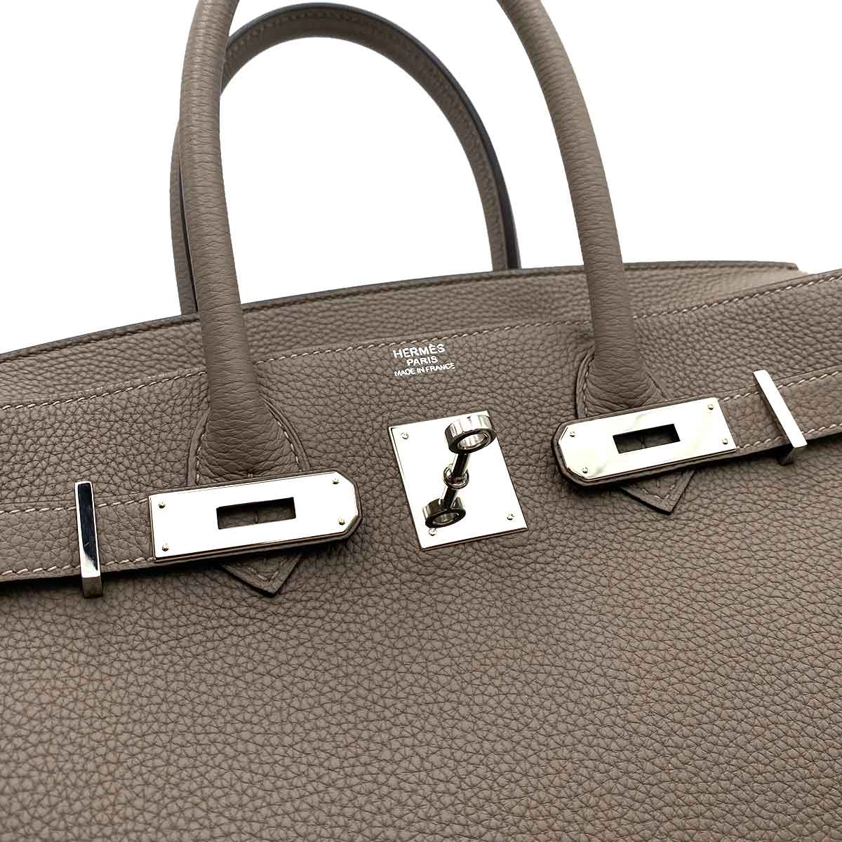 Hermès Hermès Birkin 30 Etoupe Togo PHW #Y 90233659