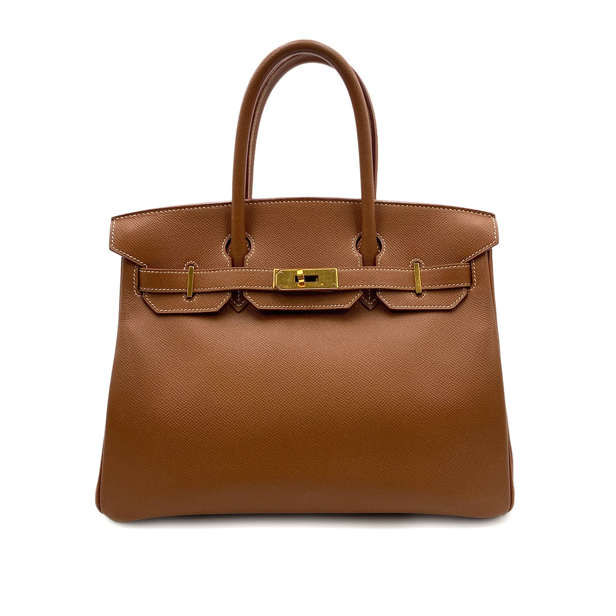 HERMES HERMES BIRKIN 30 GOLD COUCHEVEL HAND BAG □A 90248828