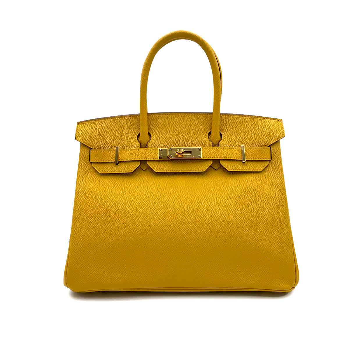 Hermès Hermès Birkin 30 Jaune Ambre Epsom GHW #C 90231361