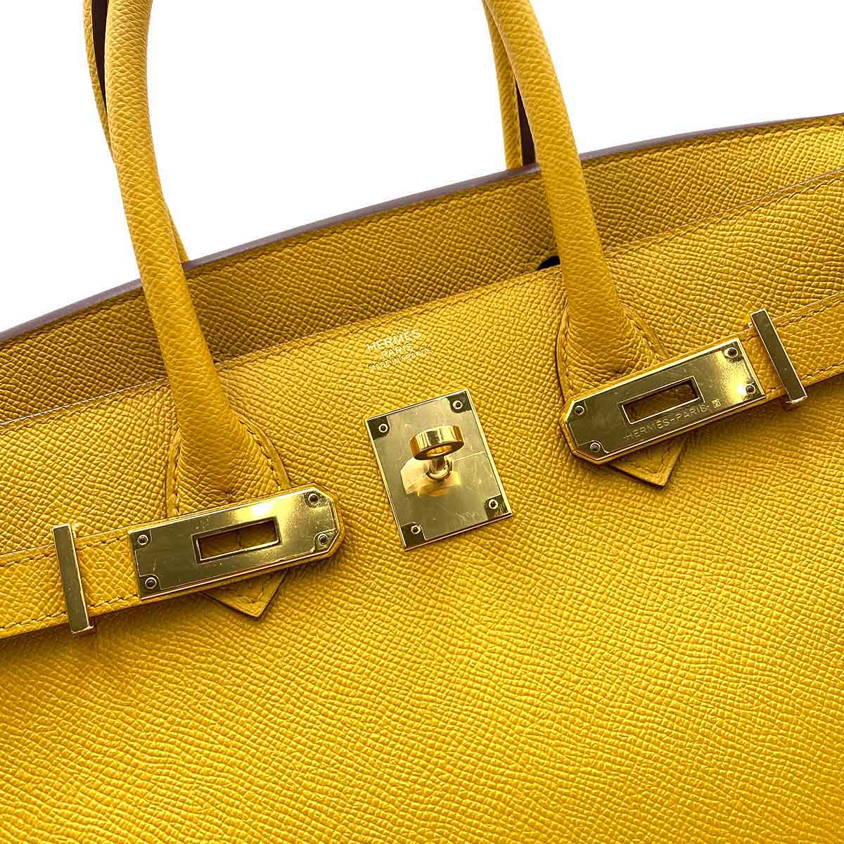 Hermès Hermès Birkin 30 Jaune Ambre Epsom GHW #C 90231361