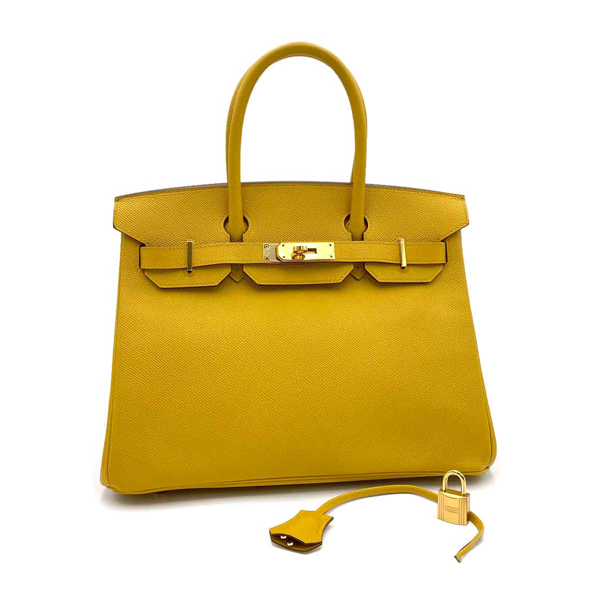 Hermès Hermès Birkin 30 Jaune Ambre Epsom GHW #C 90231361