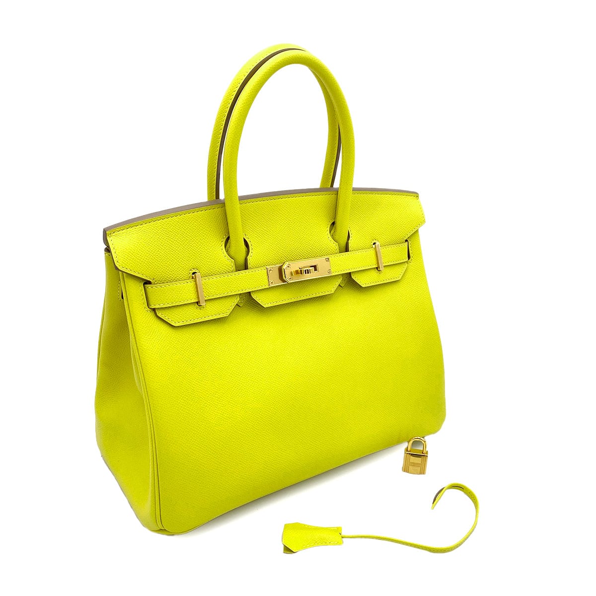 Hermès Hermès Birkin 30 Lime Epsom GHW #Y 90244761