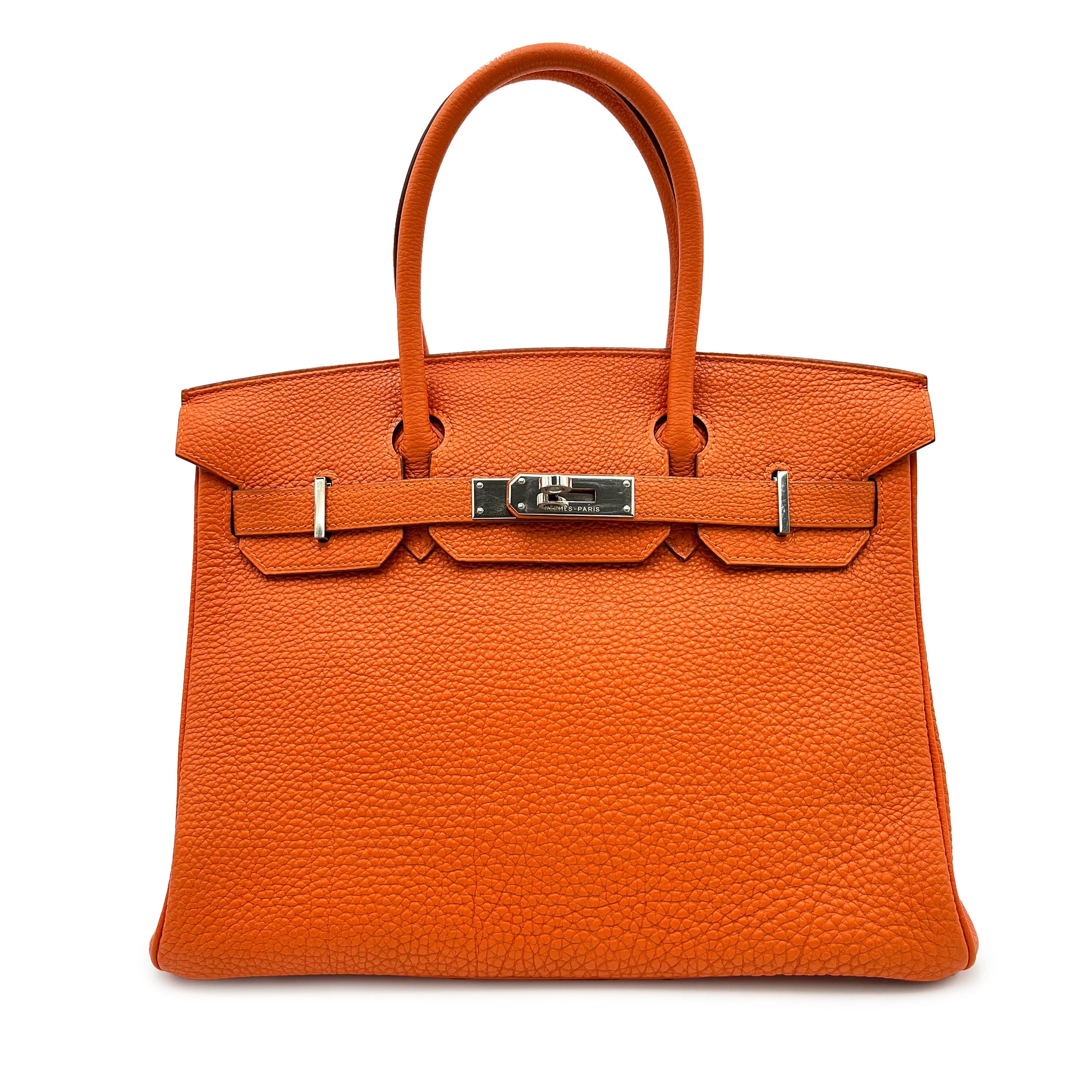 Hermès HERMES BIRKIN 30 ORANGE TOGO HAND BAG □G SHW 90225651