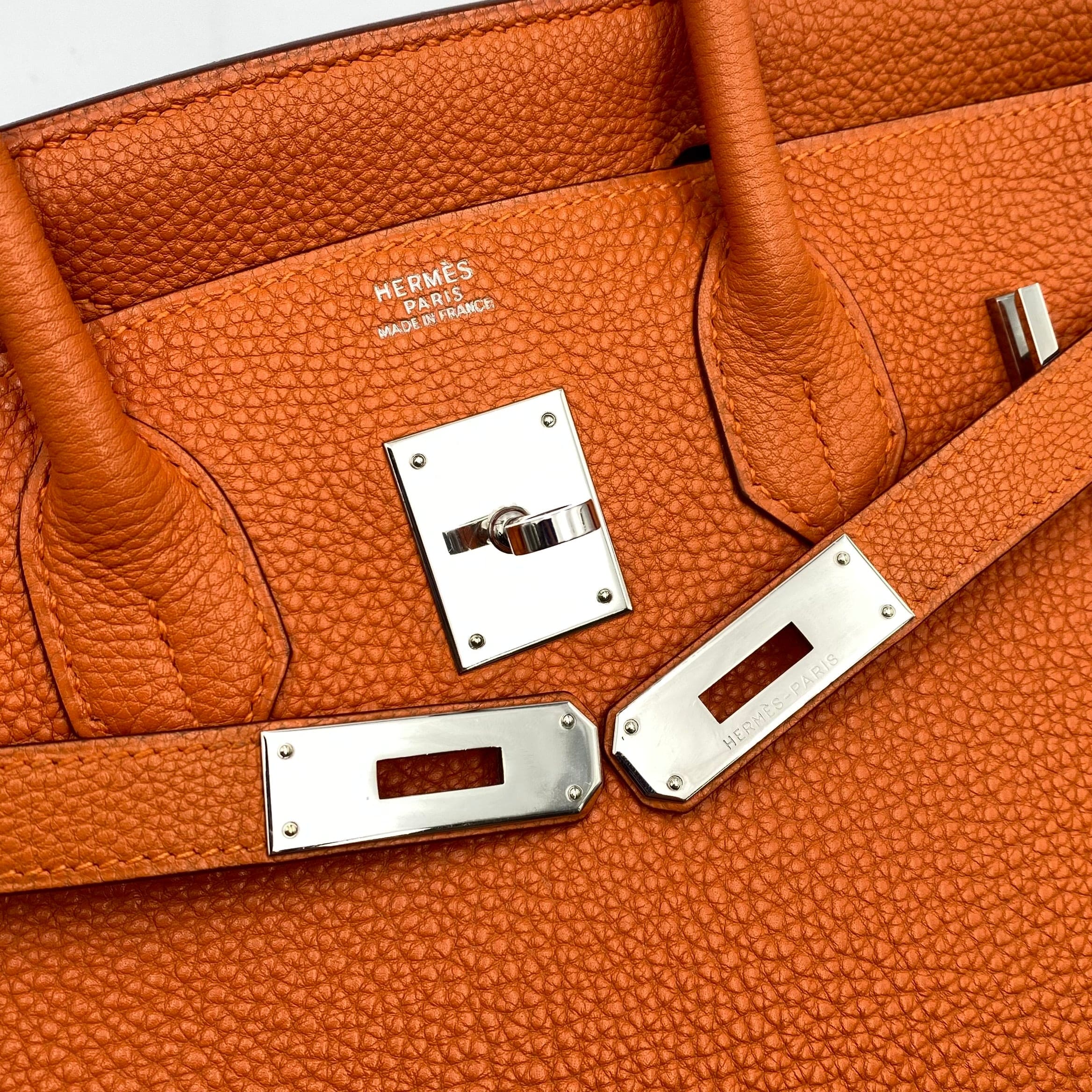 Hermès HERMES BIRKIN 30 ORANGE TOGO HAND BAG □G SHW 90225651