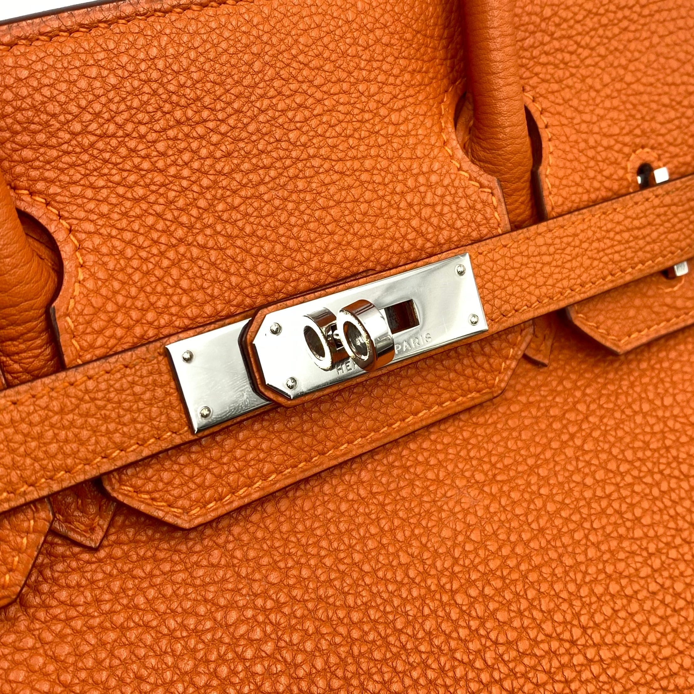 Hermès HERMES BIRKIN 30 ORANGE TOGO HAND BAG □G SHW 90225651