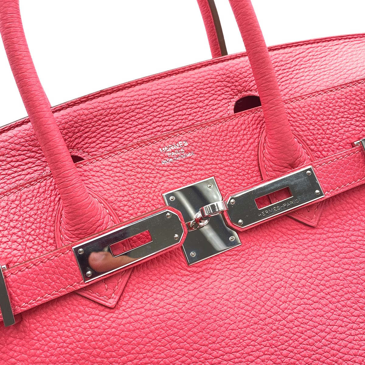 HERMES HERMES BIRKIN 30 ROSE LIPSTICK TOGO HAND BAG □Q SHW 90247396