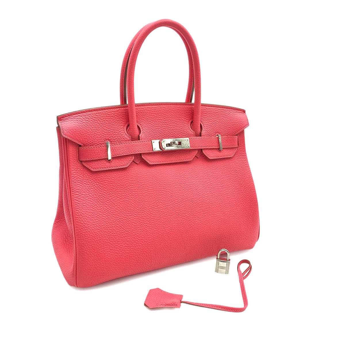 HERMES HERMES BIRKIN 30 ROSE LIPSTICK TOGO HAND BAG □Q SHW 90247396