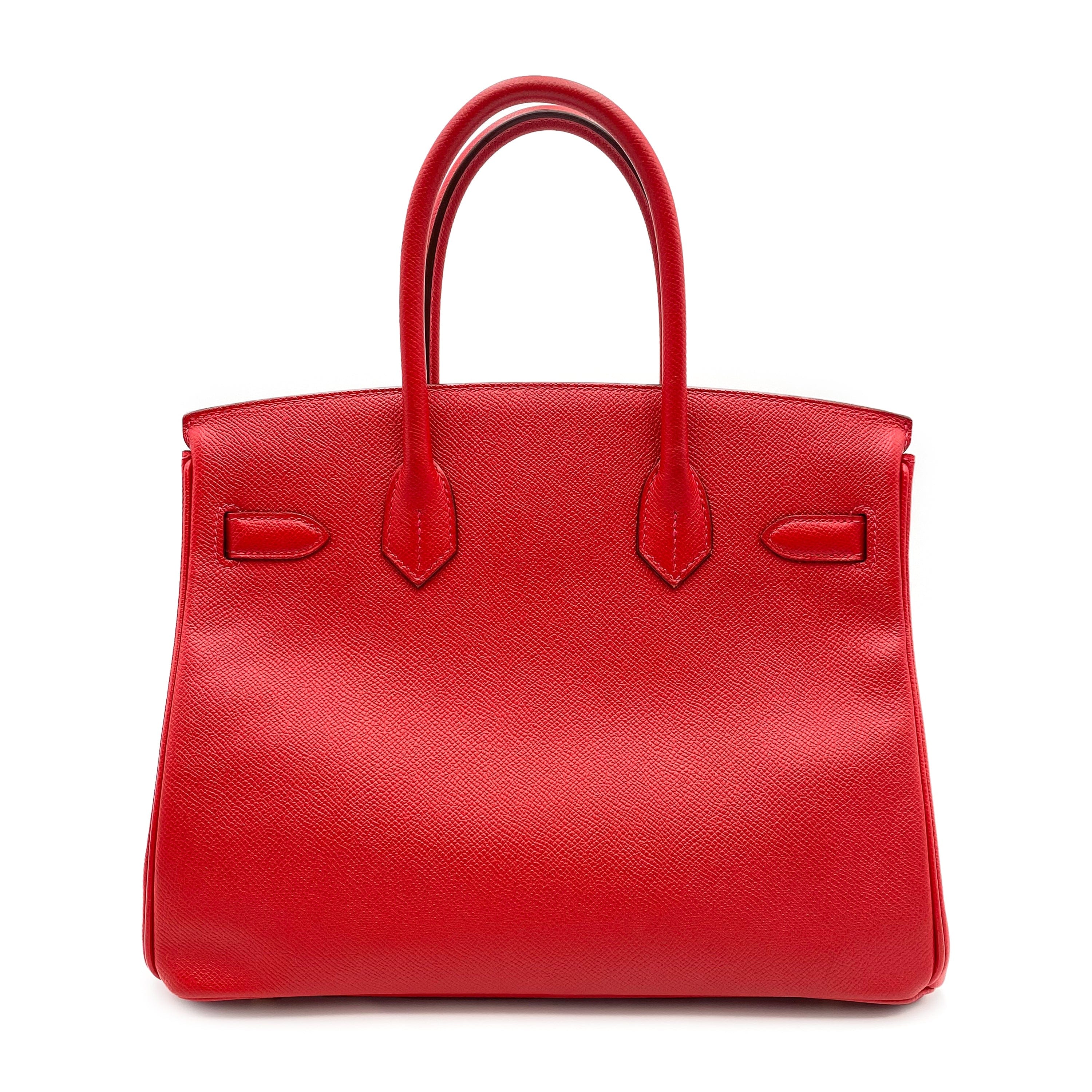 Hermès HERMES BIRKIN 30 ROUGE CASAQUE EPSOM GHW #T