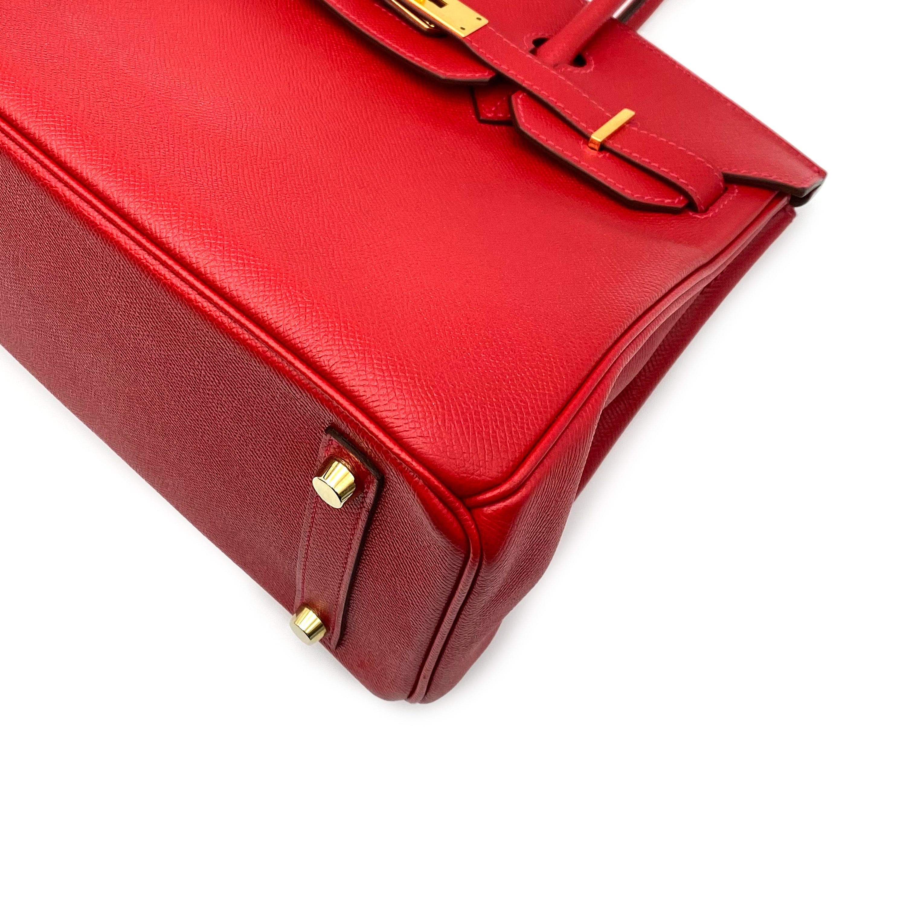 Hermès HERMES BIRKIN 30 ROUGE CASAQUE EPSOM GHW #T