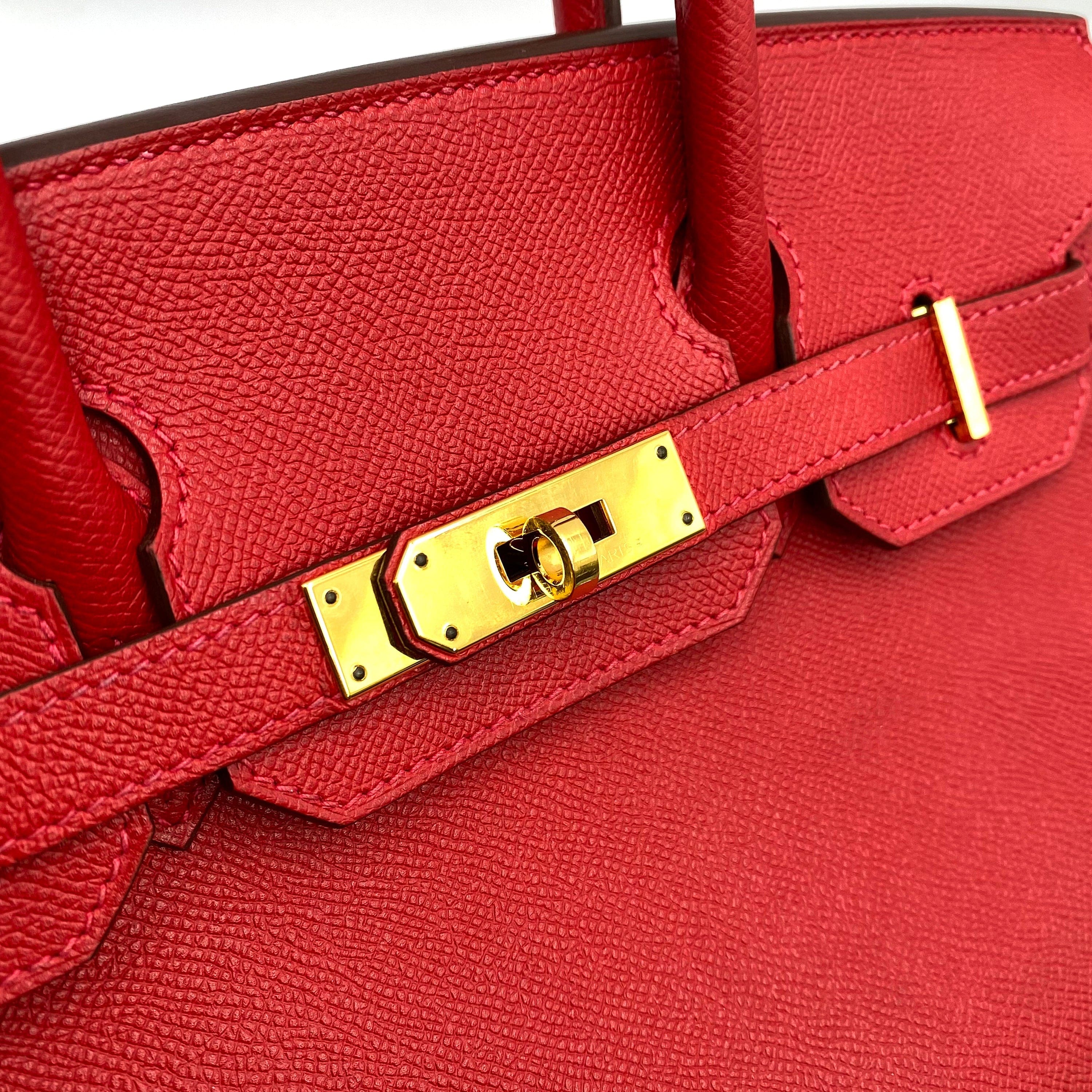 Hermès HERMES BIRKIN 30 ROUGE CASAQUE EPSOM GHW #T