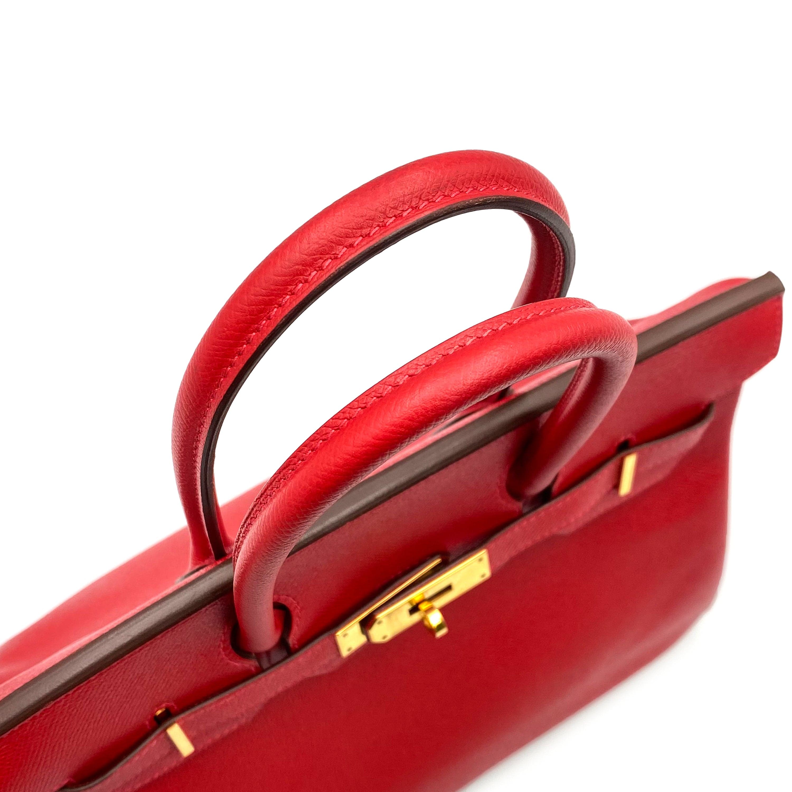 Hermès HERMES BIRKIN 30 ROUGE CASAQUE EPSOM GHW #T