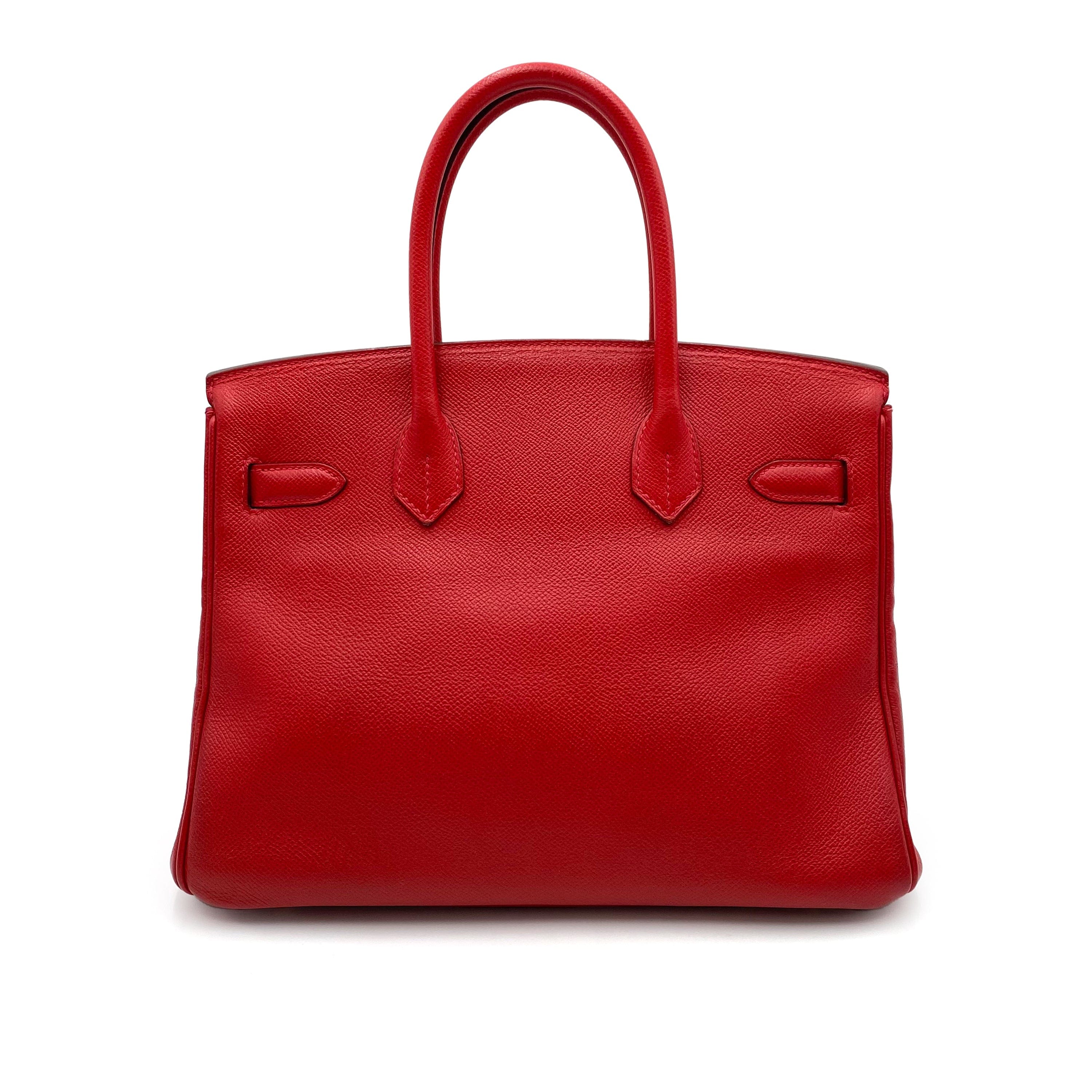 Hermès HERMES BIRKIN 30 ROUGE CASAQUE EPSON HAND BAG □R GHW90237906