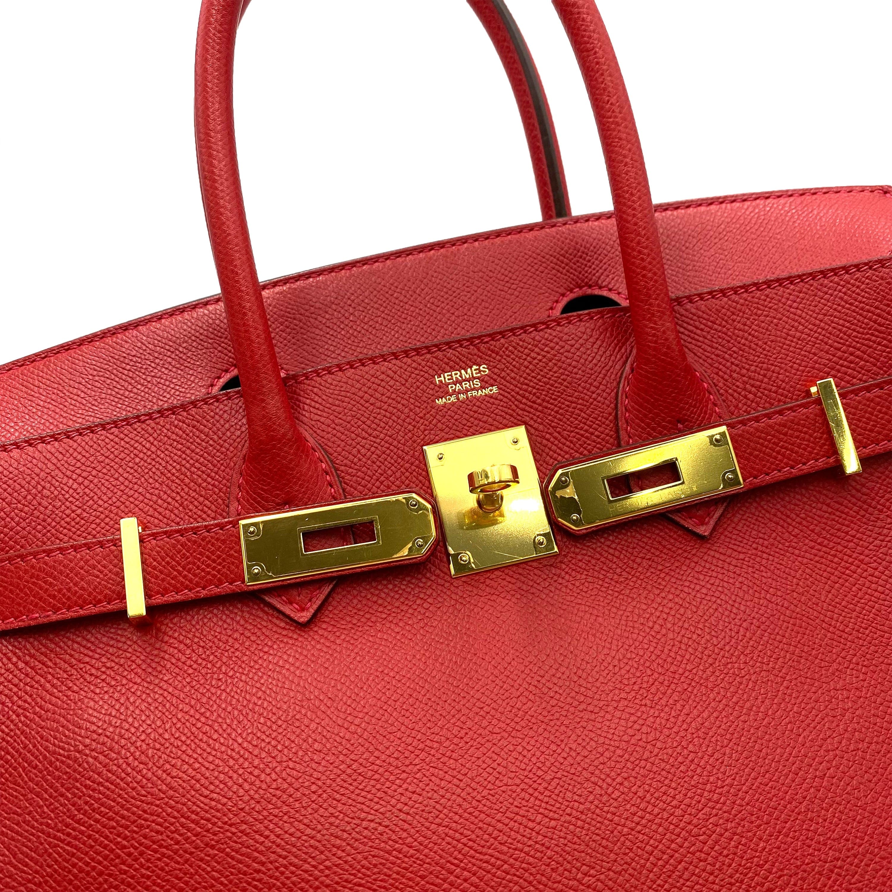 Hermès HERMES BIRKIN 30 ROUGE CASAQUE EPSON HAND BAG □R GHW90237906