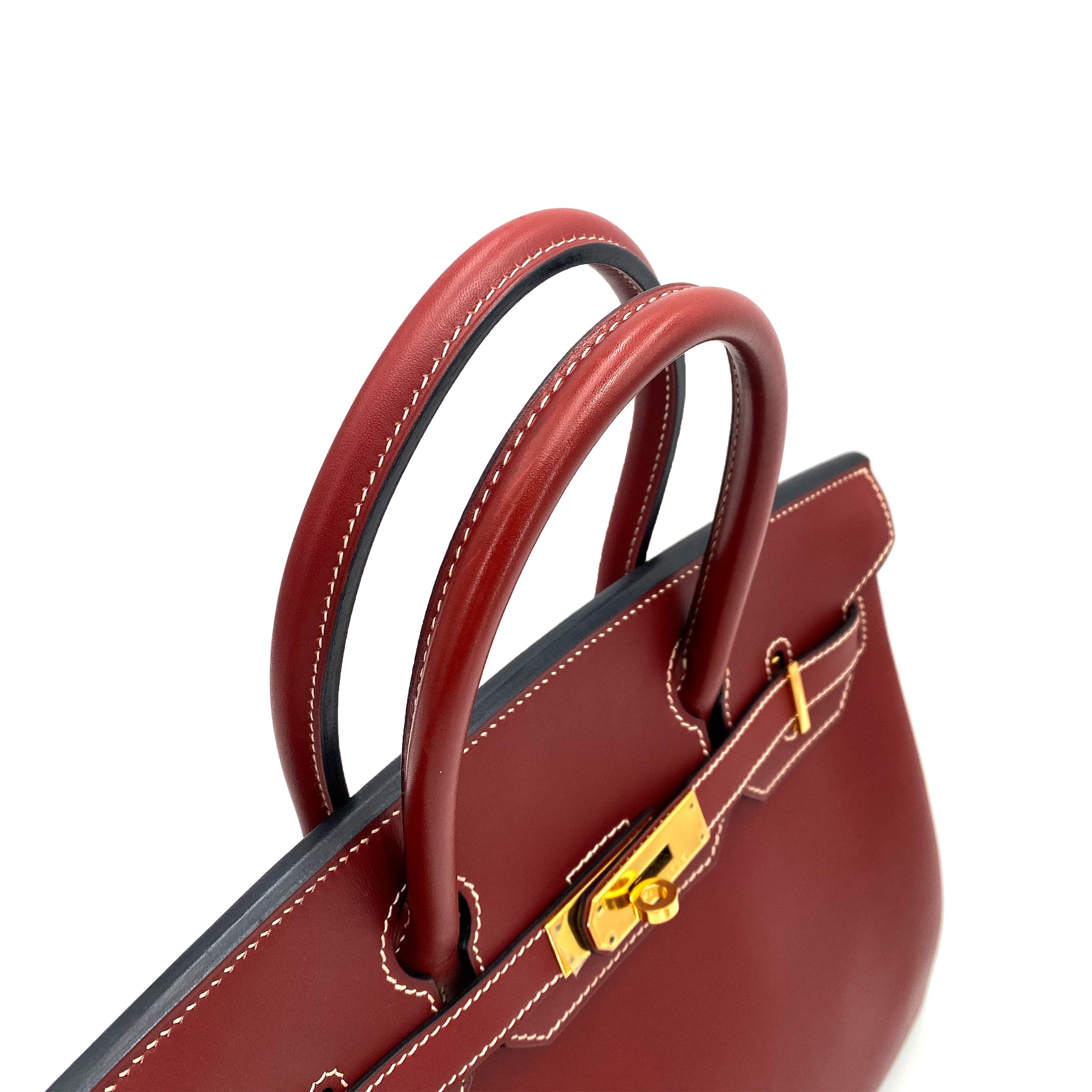 HERMES HERMES BIRKIN 30 ROUGE H CHAMONIX HAND BAG □E GHW 90247389