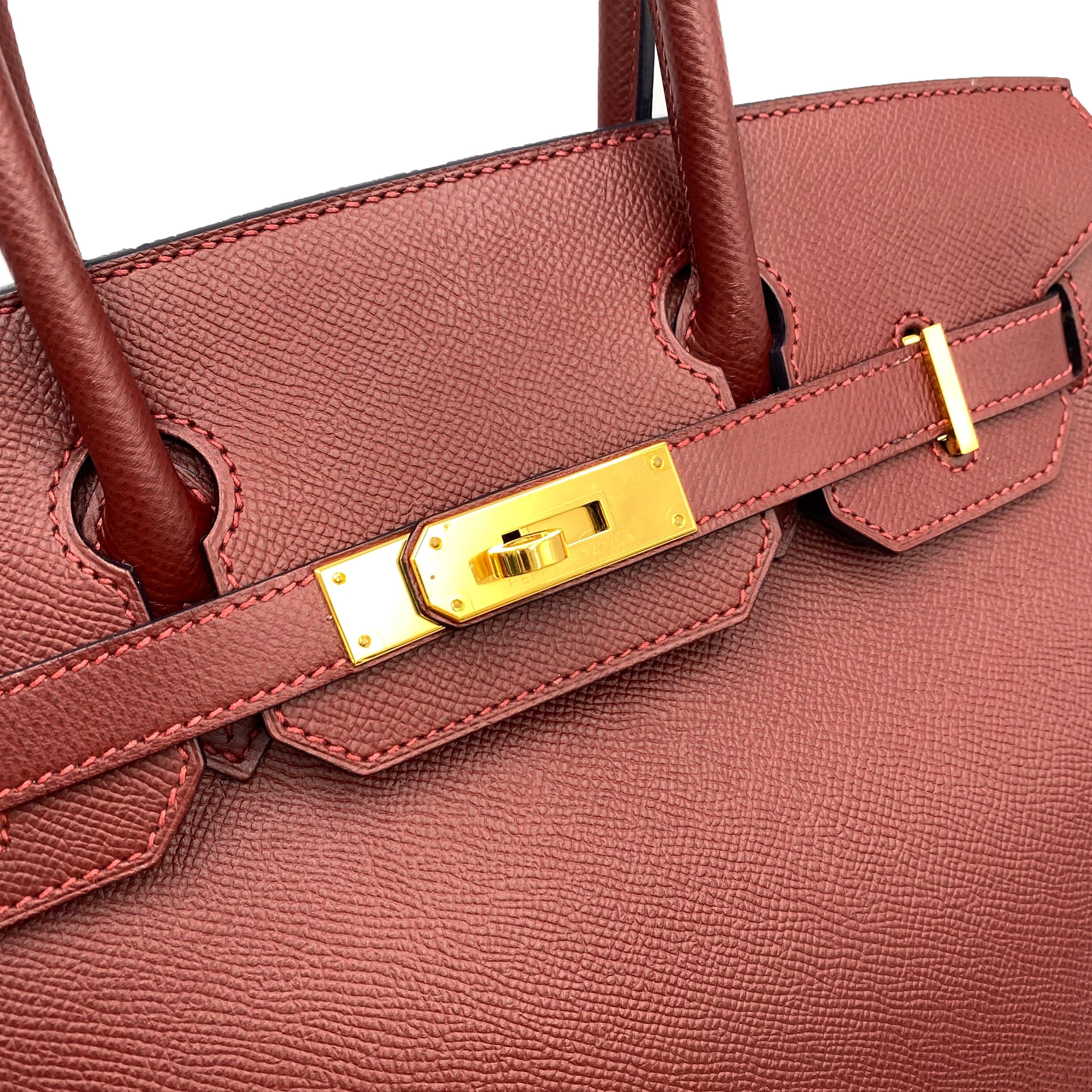 Hermès HERMES BIRKIN 30 ROUGE H EPSON HAND BAG T GHW 90230749