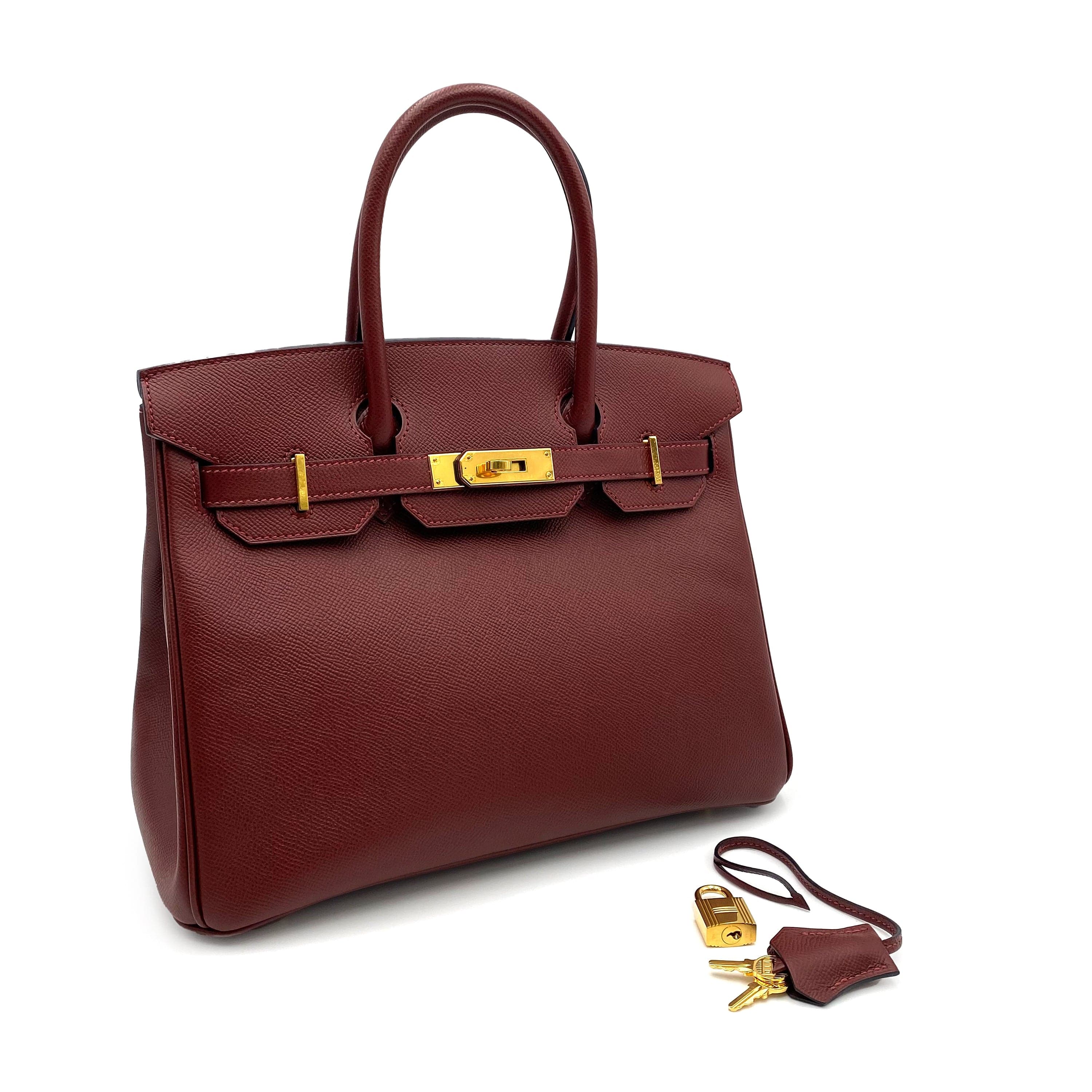 Hermès HERMES BIRKIN 30 ROUGE H EPSON HAND BAG T GHW 90230749