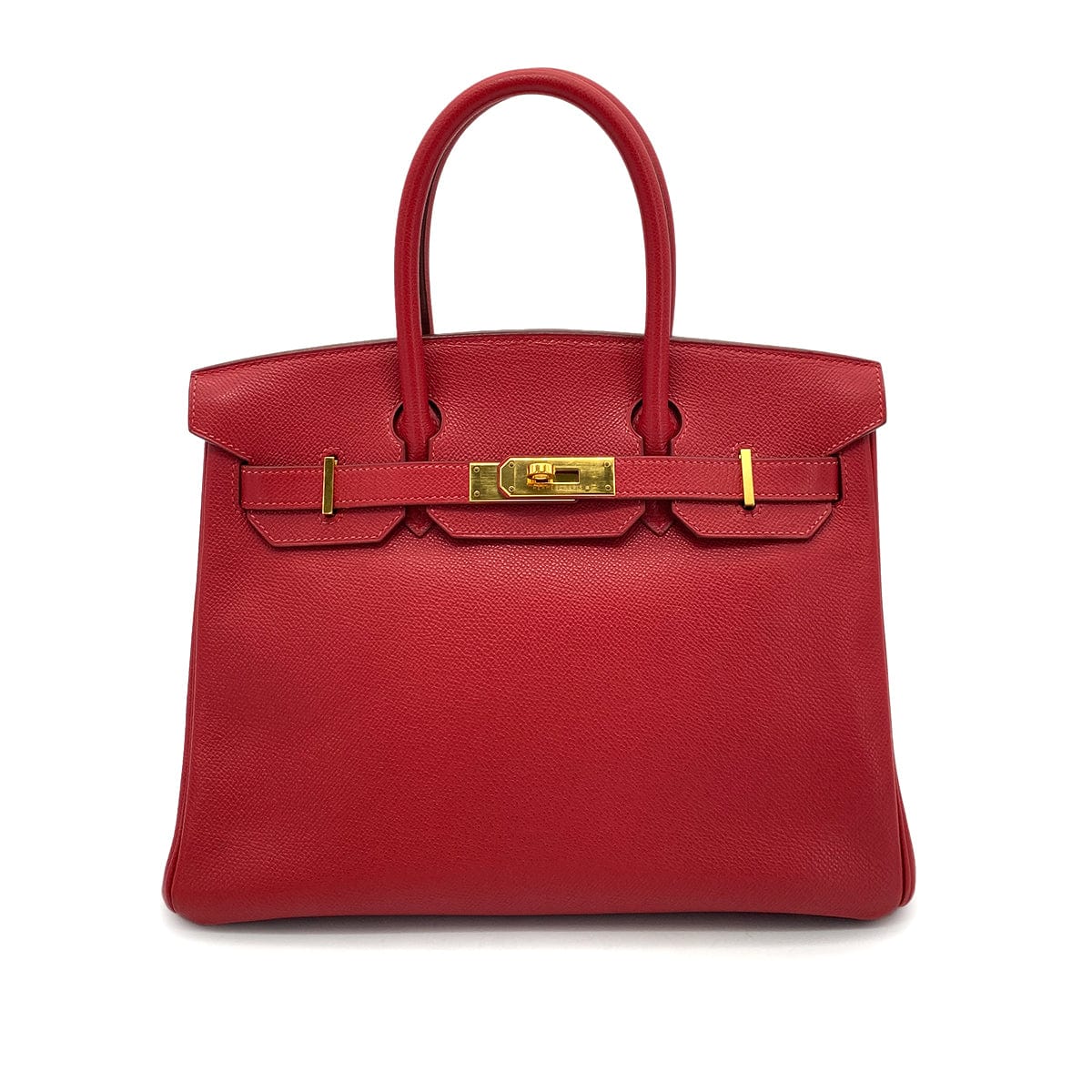 Hermès HERMES BIRKIN 30 ROUGE VIF COUCHEVEL HAND BAG □E GHW 90255917