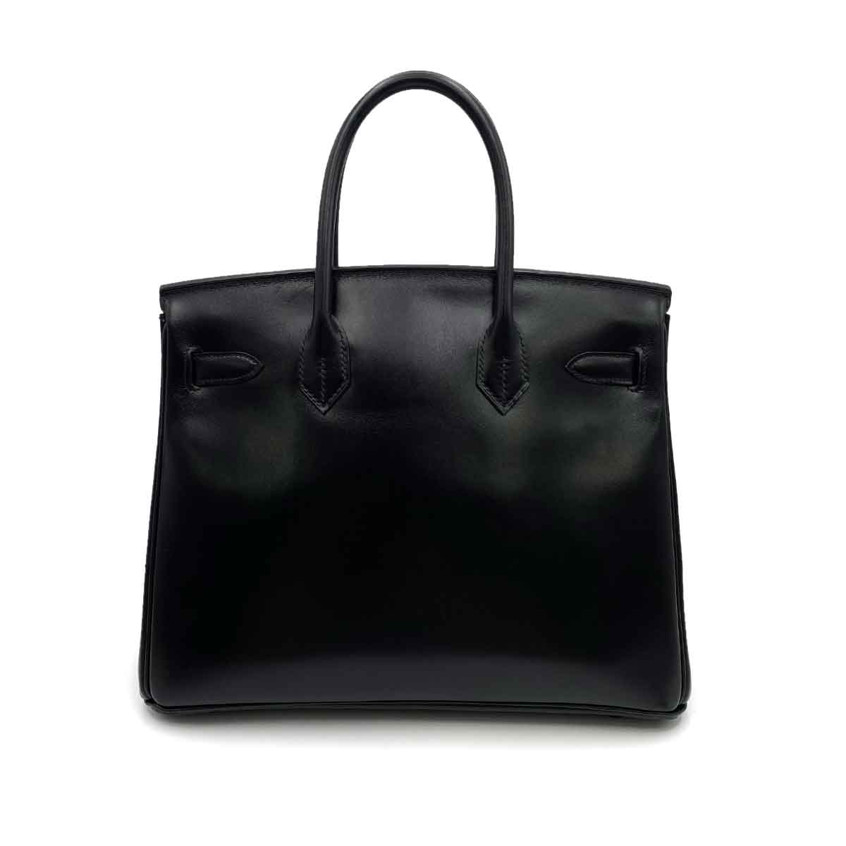 Hermès HERMES BIRKIN 30  SO BLACK BOX CALF HAND BAG BHW ▢O 90232162