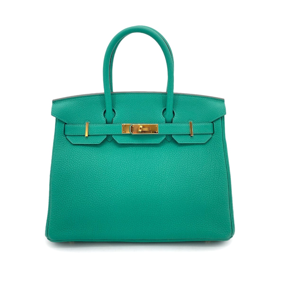 HERMES HERMES BIRKIN 30 VERT VERONE TOGO HAND BAG D GHW 90257429