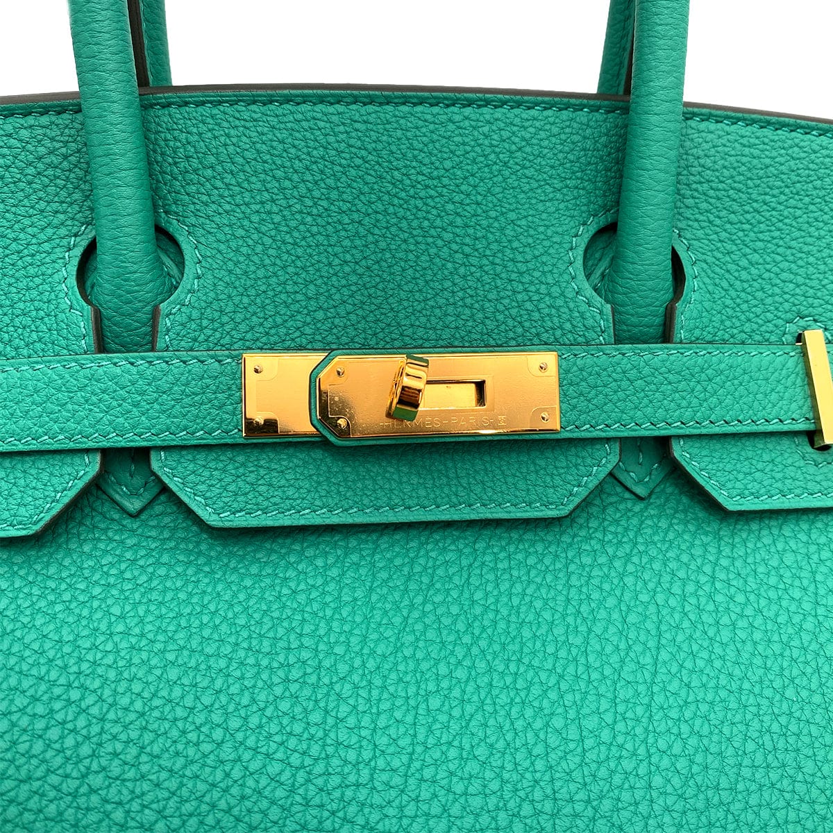 HERMES HERMES BIRKIN 30 VERT VERONE TOGO HAND BAG D GHW 90257429