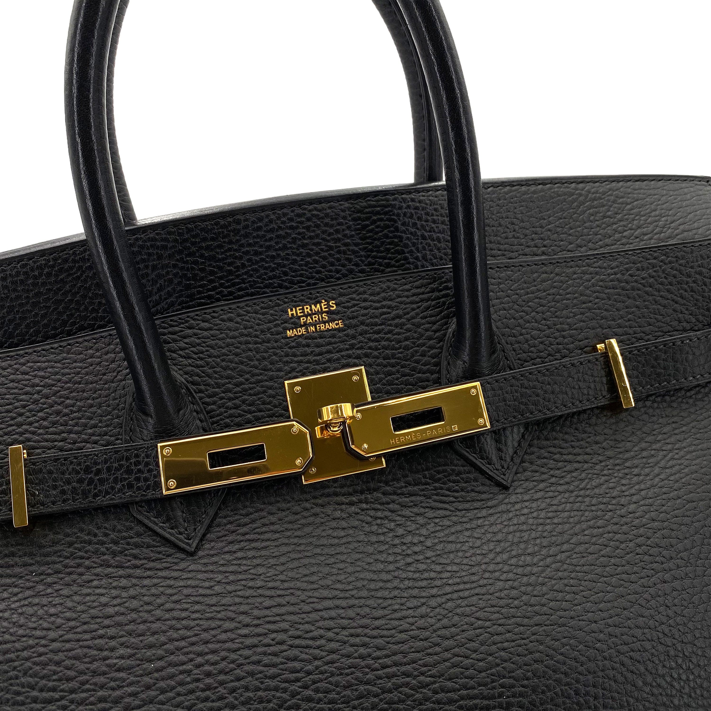 Hermès Hermès Birkin 35 Black Aedennes #F 90242954