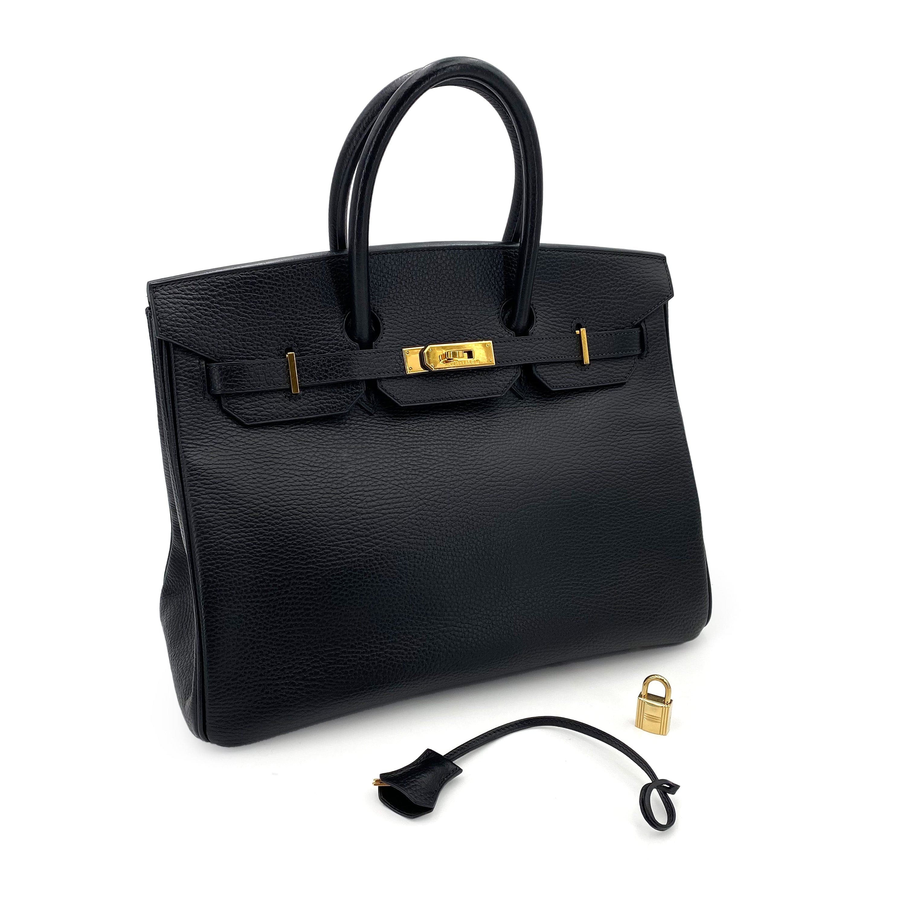 Hermès Hermès Birkin 35 Black Aedennes #F 90242954